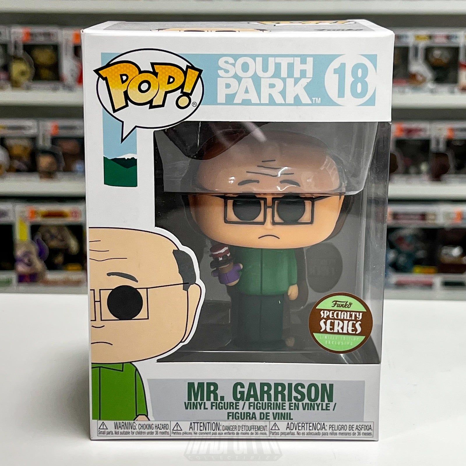 Funko Pop South Park Mr. Garrison 18 Specialty Series Exclusive Vinyl Figure Toy