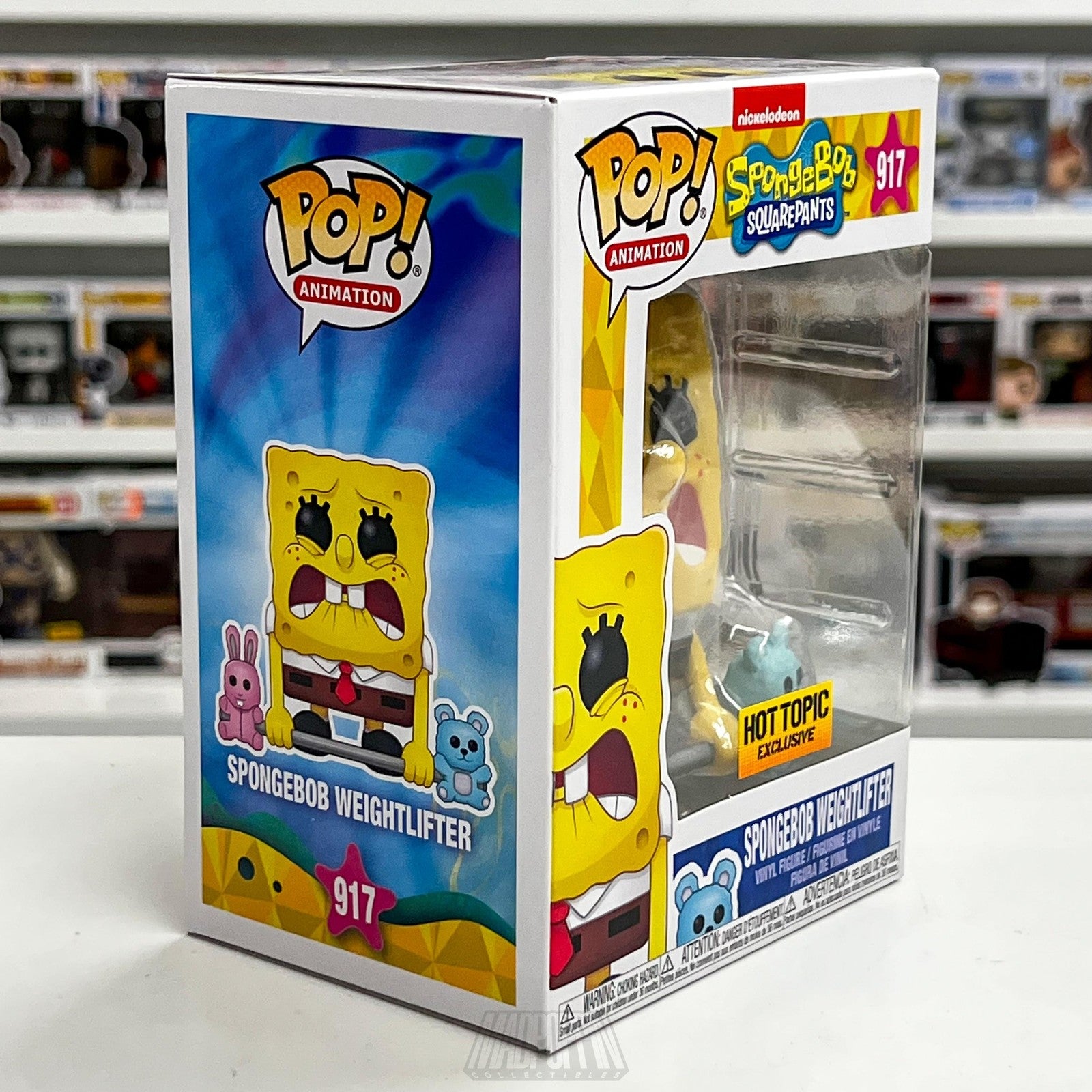 Funko Pop Animation Spongebob Weightlifter 917 Hot Topic Exclusive New in Box