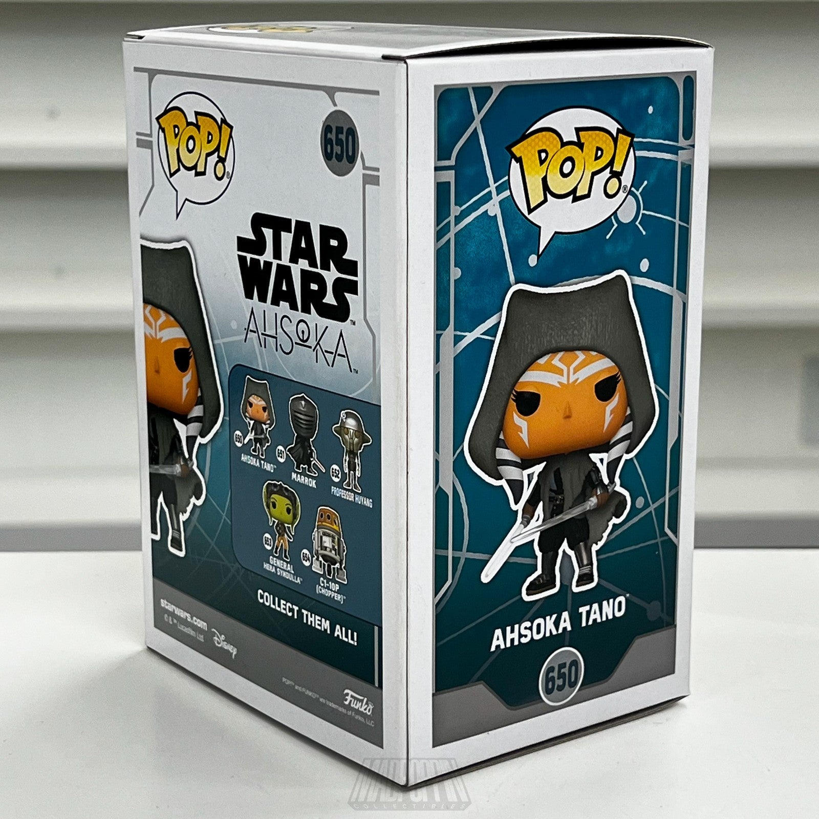 Funko Pop Star Wars Ahsoka Tano 650 Signed Ashley Eckstein Rosario Dawson COA