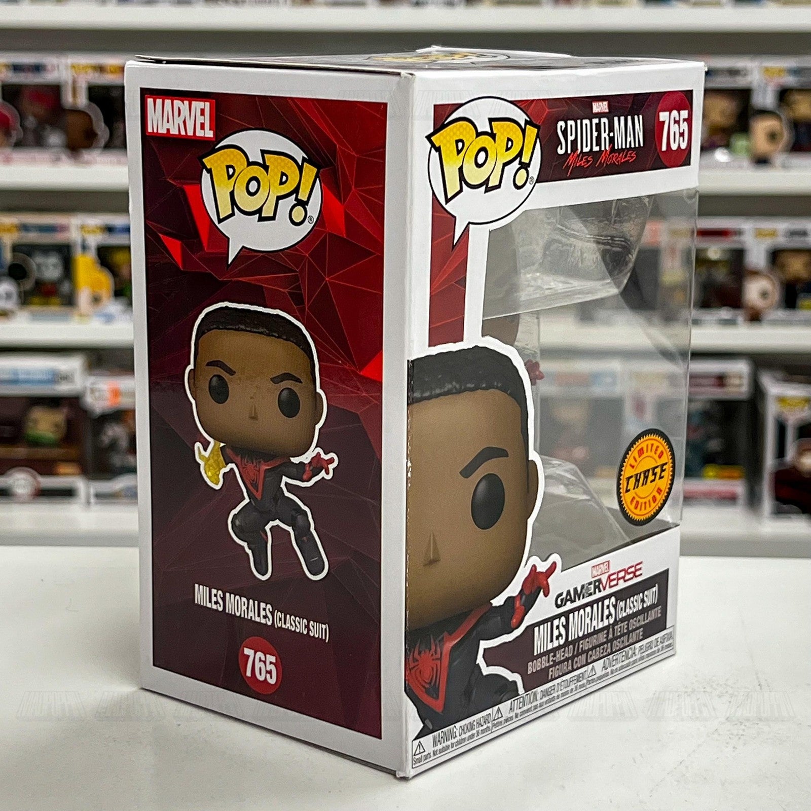 Funko Pop Marvel Spider-Man Miles Morales Classic Suit CHASE 765 Gamerverse