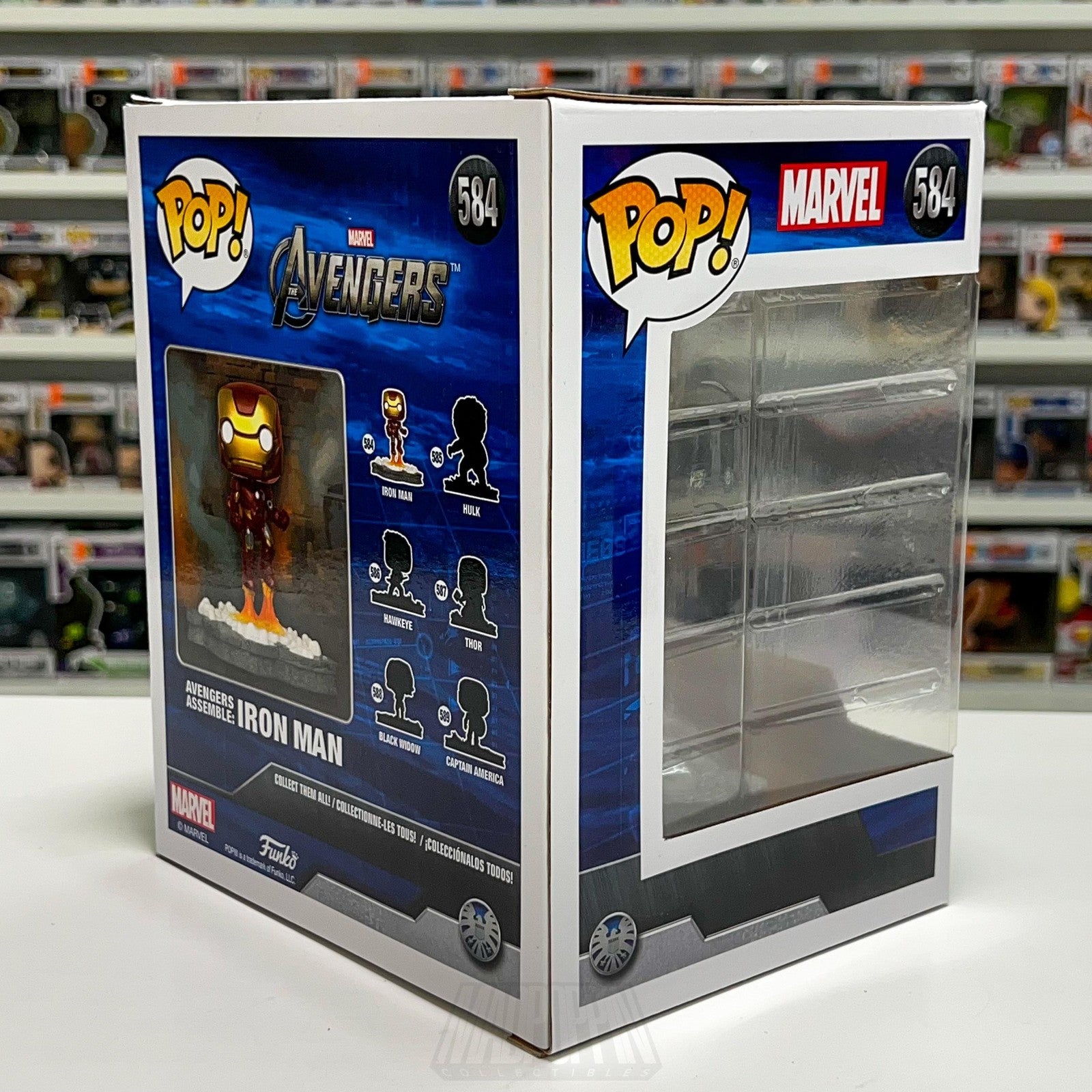 Funko Pop Marvel Avengers Assemble Iron Man 584 Amazon Exclusive Deluxe Figure