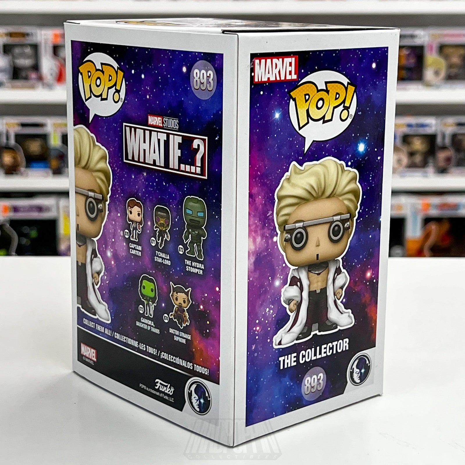Funko Pop Marvel What If? The Collector 893 Exclusive Collector Corps Vinyl MCC4