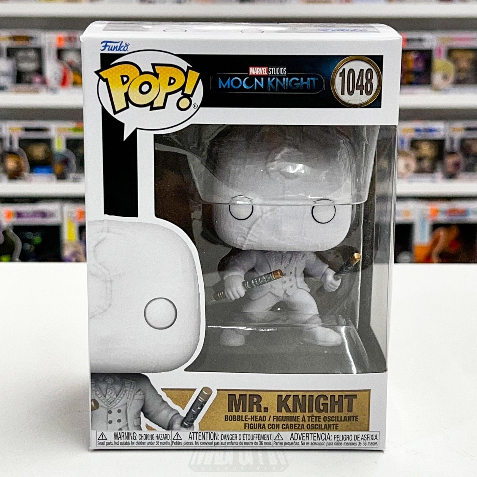 Funko Pop Marvel Studios Moon Knight Mr. Knight 1048 Vinyl Bobble-Head Figure0