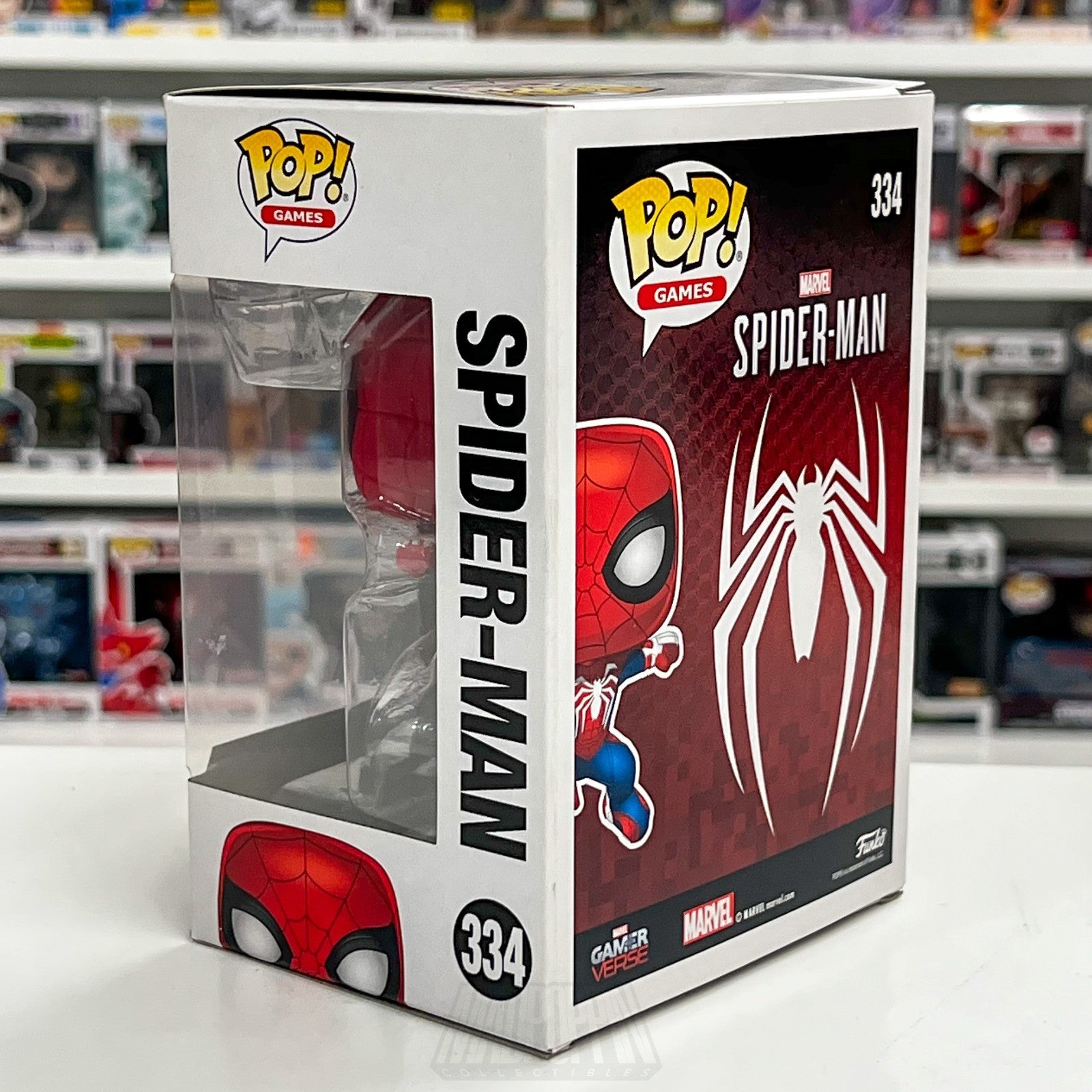 Funko Pop Marvel Gamerverse Spider-Man GameStop 334 Peter Parker Vinyl Figure2