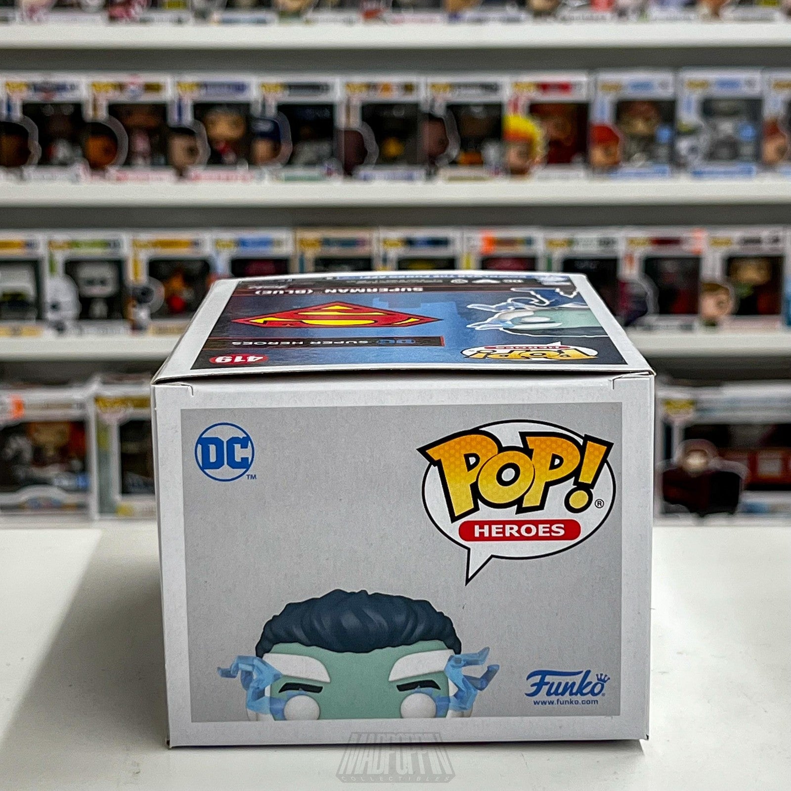Funko Pop Superman Blue #419 Fall Convention Exclusive Limited Edition 2021