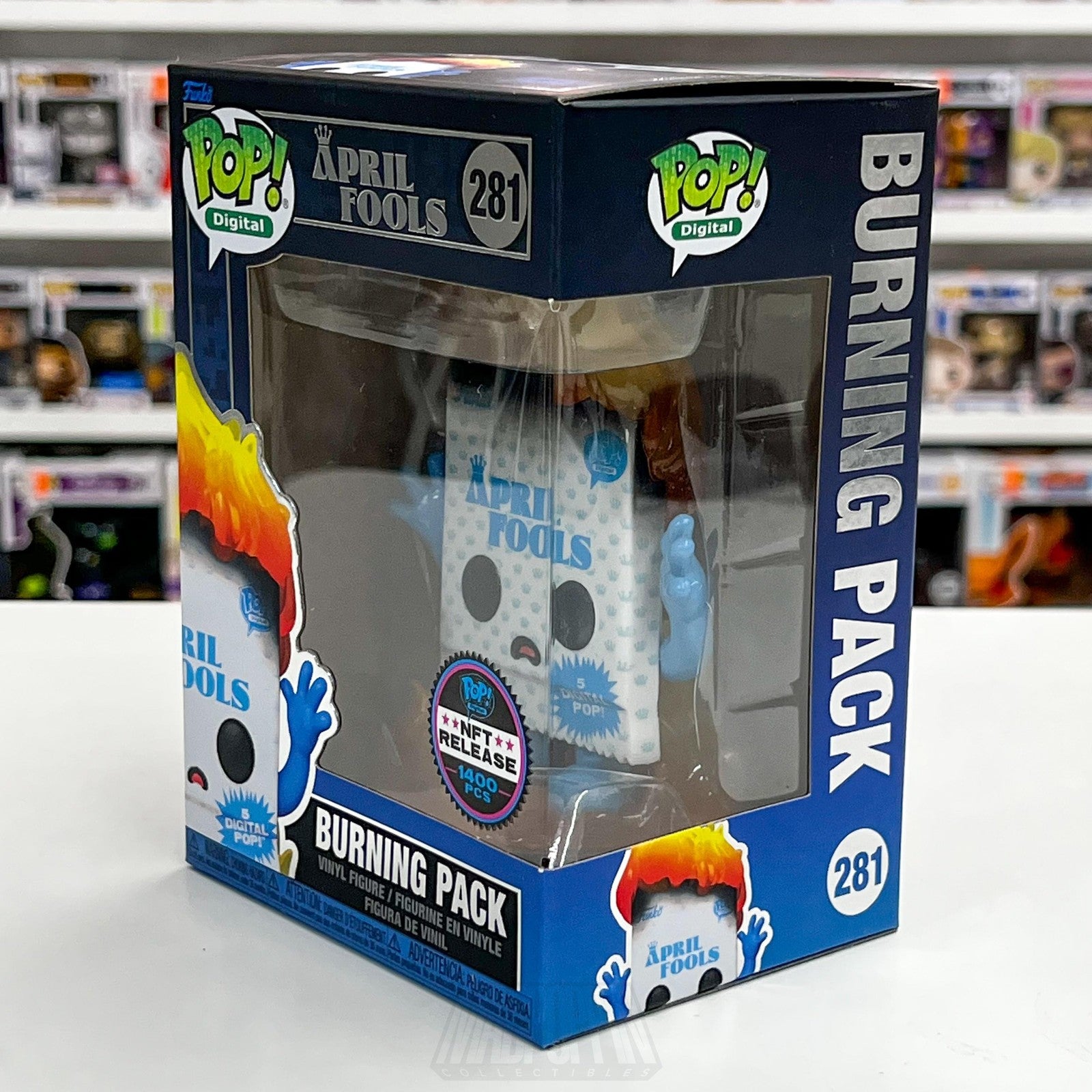 Funko Pop Digital Release April Fools Burning Pack 281 Vinyl Figure 1400 PCS NIB1