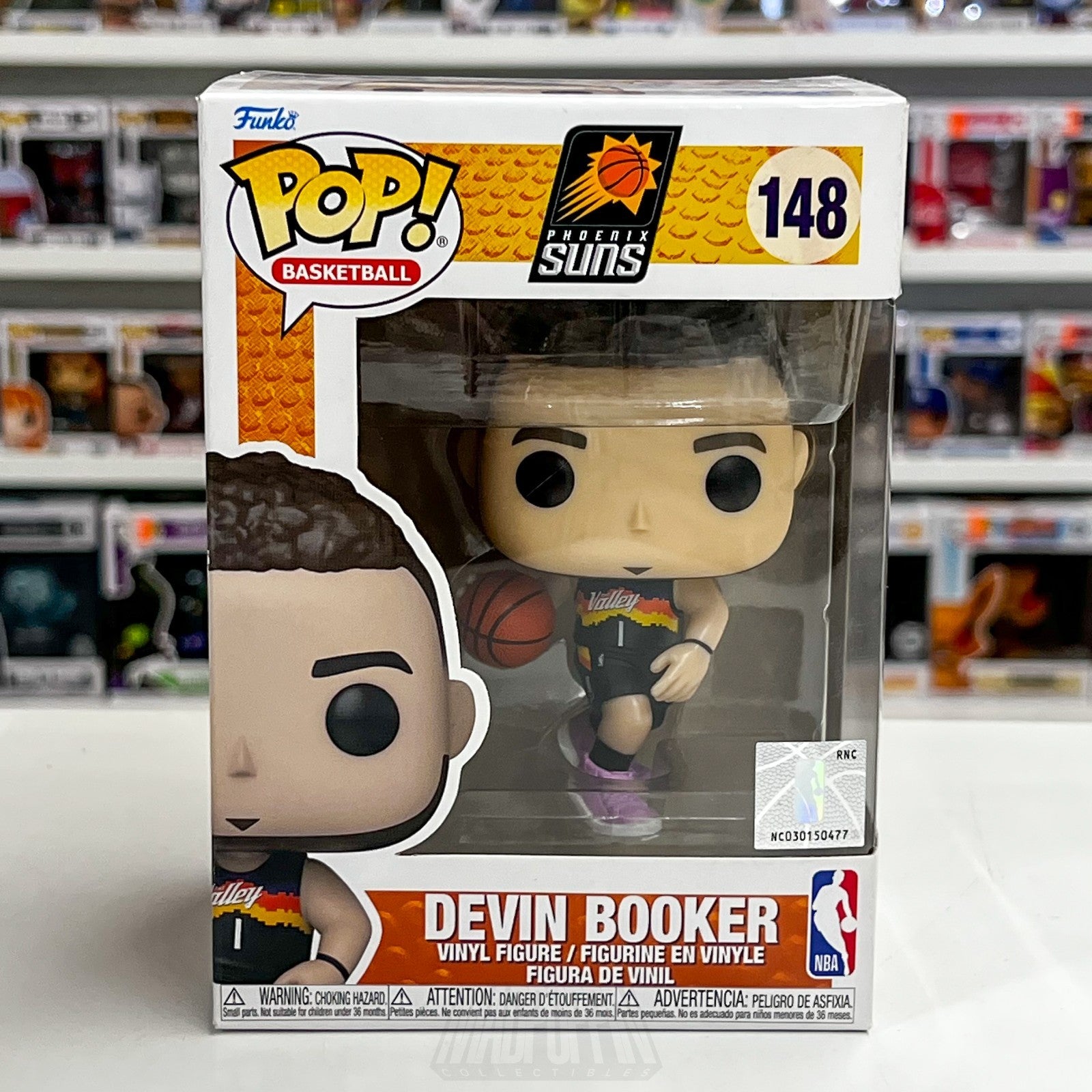 Funko Pop Basketball NBA Phoenix Suns Devin Booker 148 Star Guard Vinyl Figure0