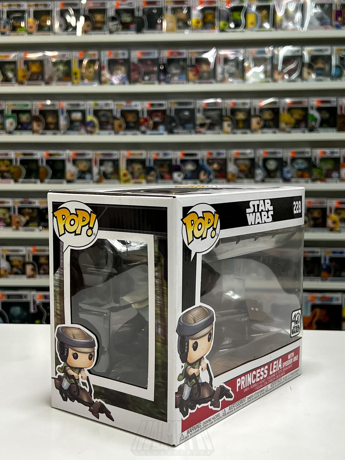 Funko Pop Ride Star Wars 228 Princess Leia Speeder Bike ROTJ 40th Anniversary