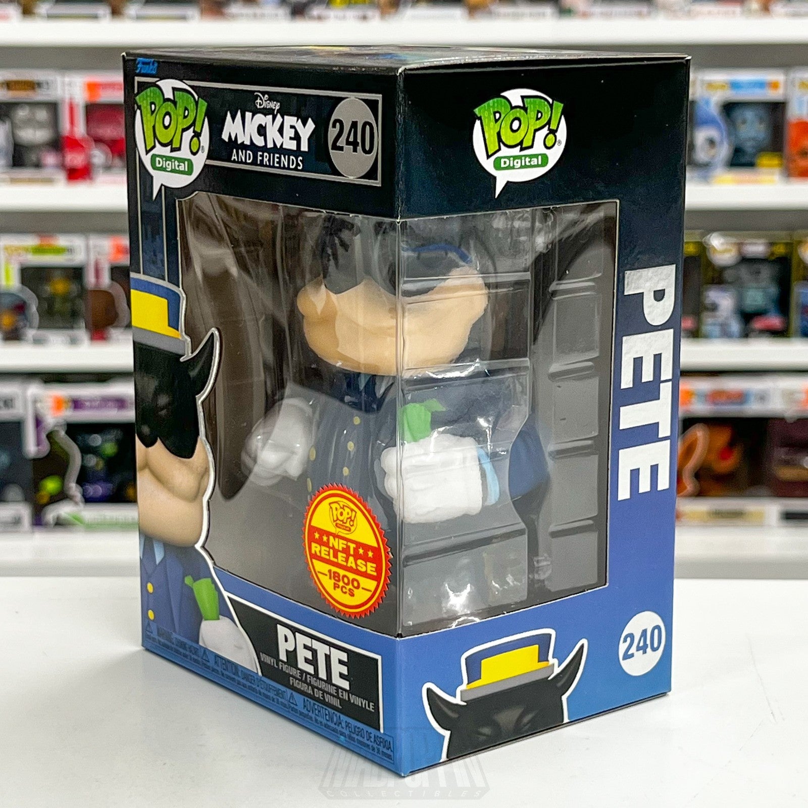 Funko Pop Digital Release Disney Mickey & Friends Pete 240 Peg Leg Vinyl Figure1