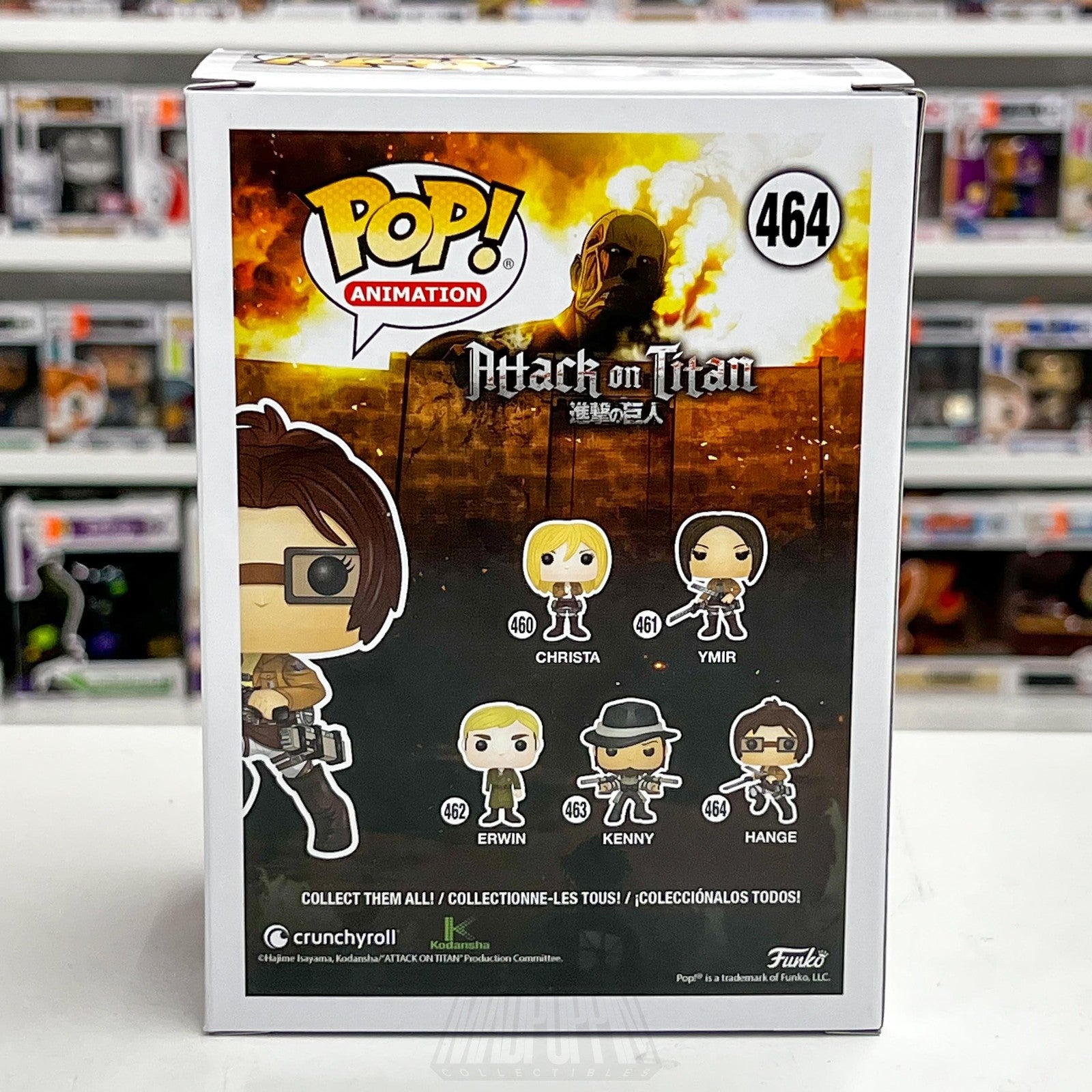 Funko Pop Anime Attack On Titan Hange 464 Vinyl Figure AOT Animation Toy Manga3