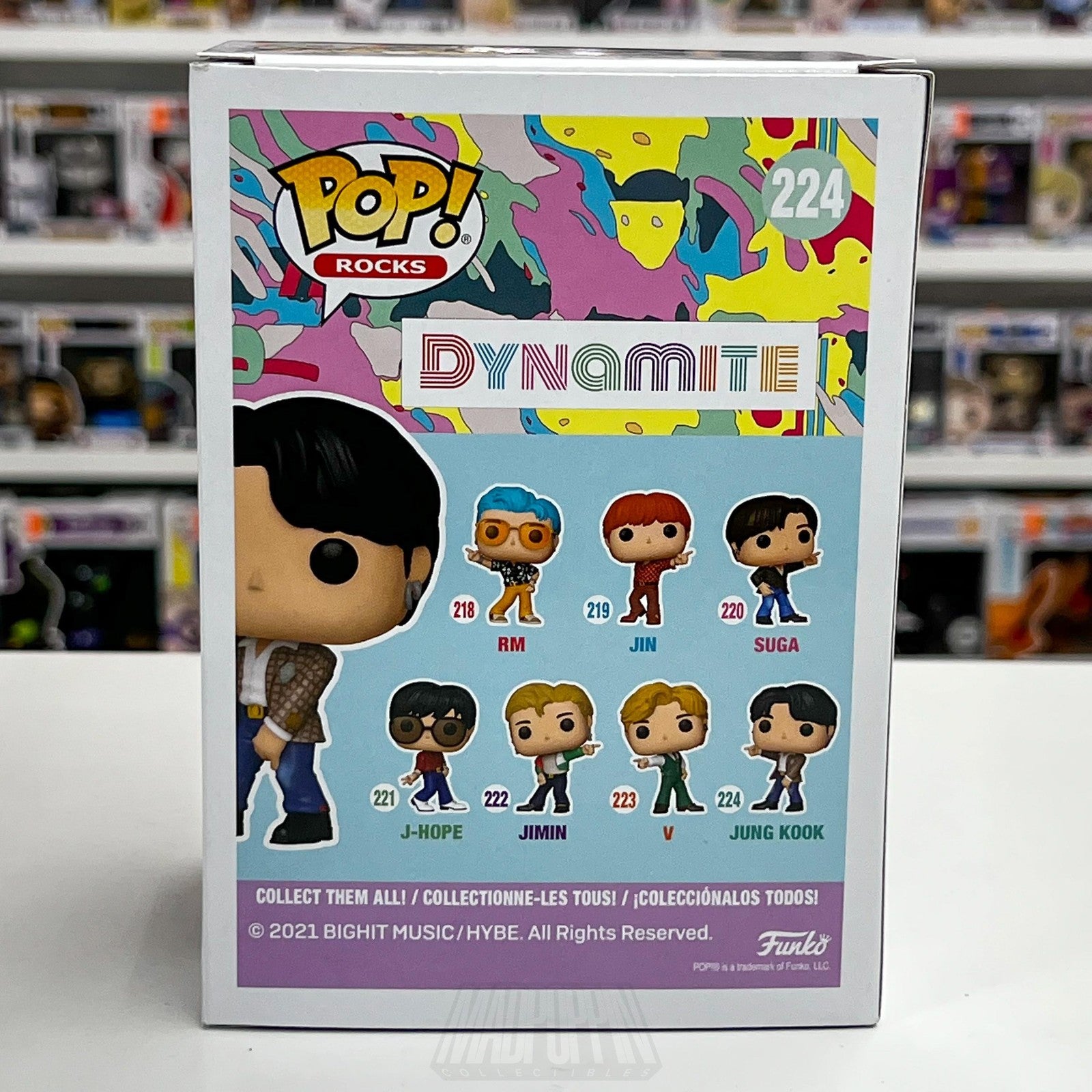 Funko Pop Rocks BTS Jung Kook Dynamite 224 Vinyl Figure Boxed Collectible Toy3
