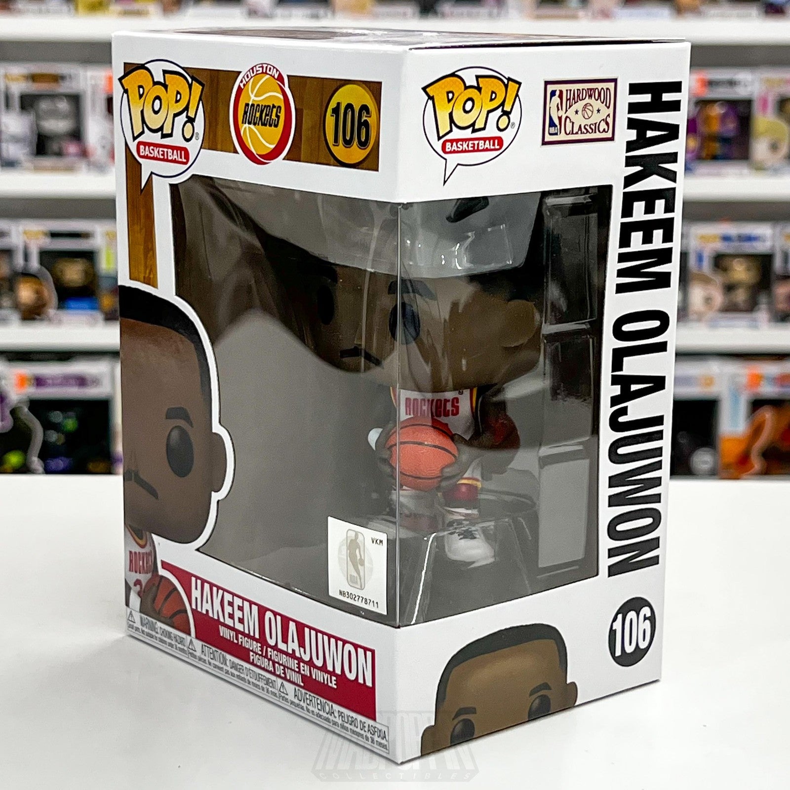 Funko Pop Hakeem Olajuwon 106 Houston Rockets NBA Vinyl Figure Hardwood Classics1