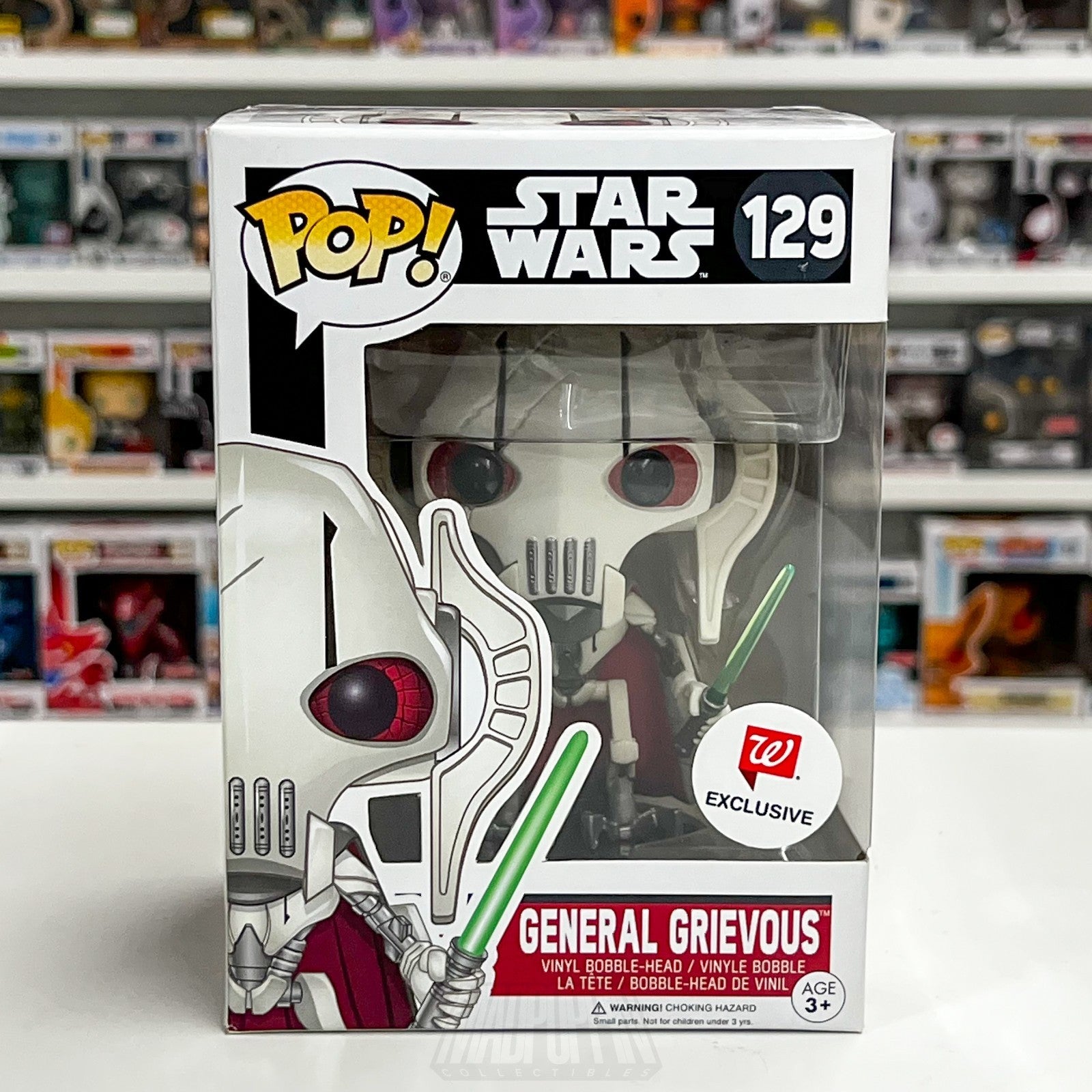 Funko Pop Star Wars General Grievous Lightsaber Walgreens 129 Clone Vinyl Figure0