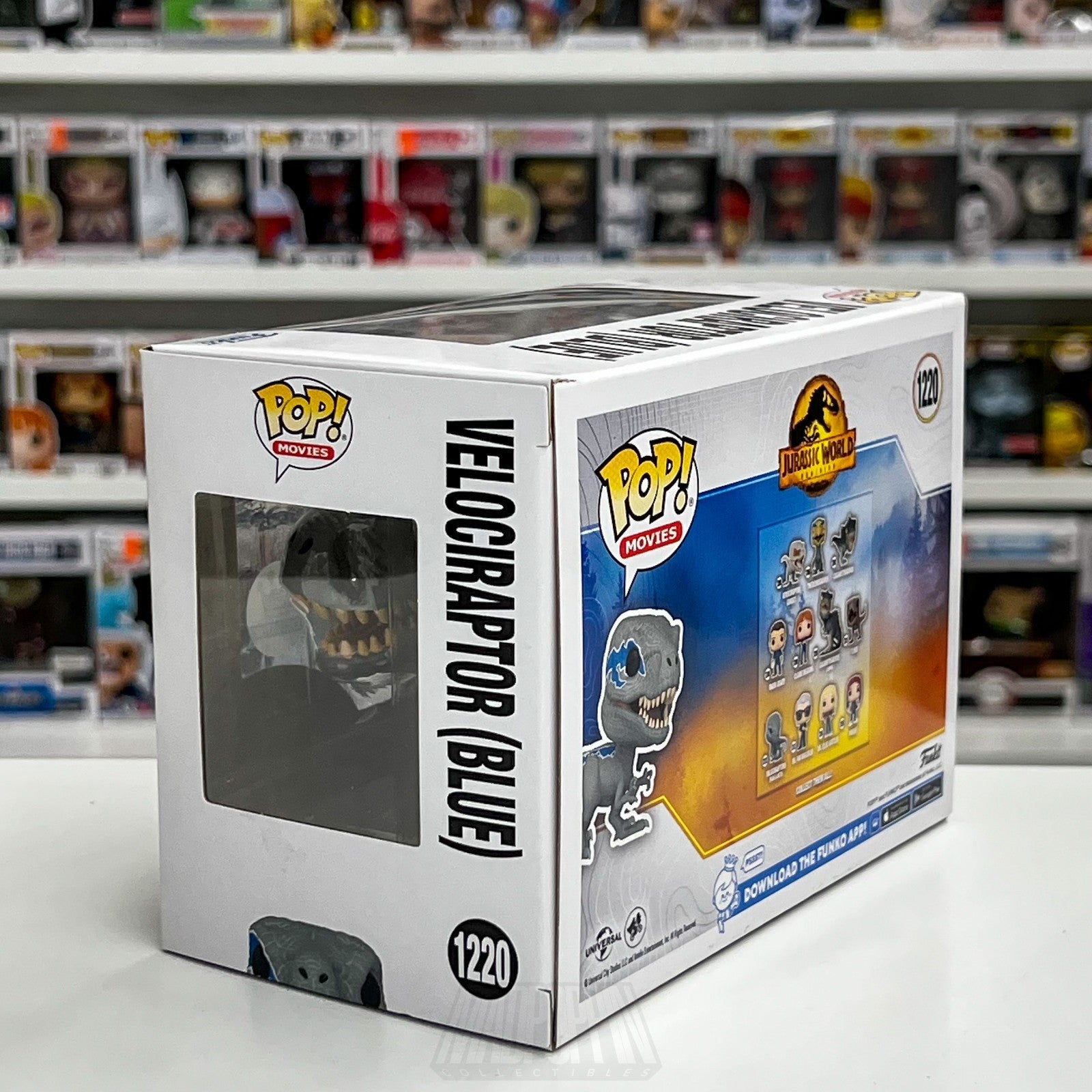 Funko Pop Movies Jurassic World Velociraptor Blue Exclusive 1220 Vinyl Figure2