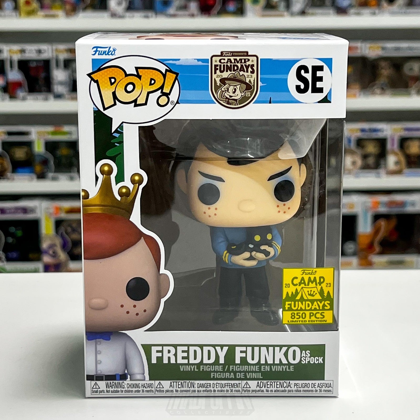 Funko Pop Freddy as Spock SE Camp Fundays 2023 850 PCS Star Trek Figure Vulcan