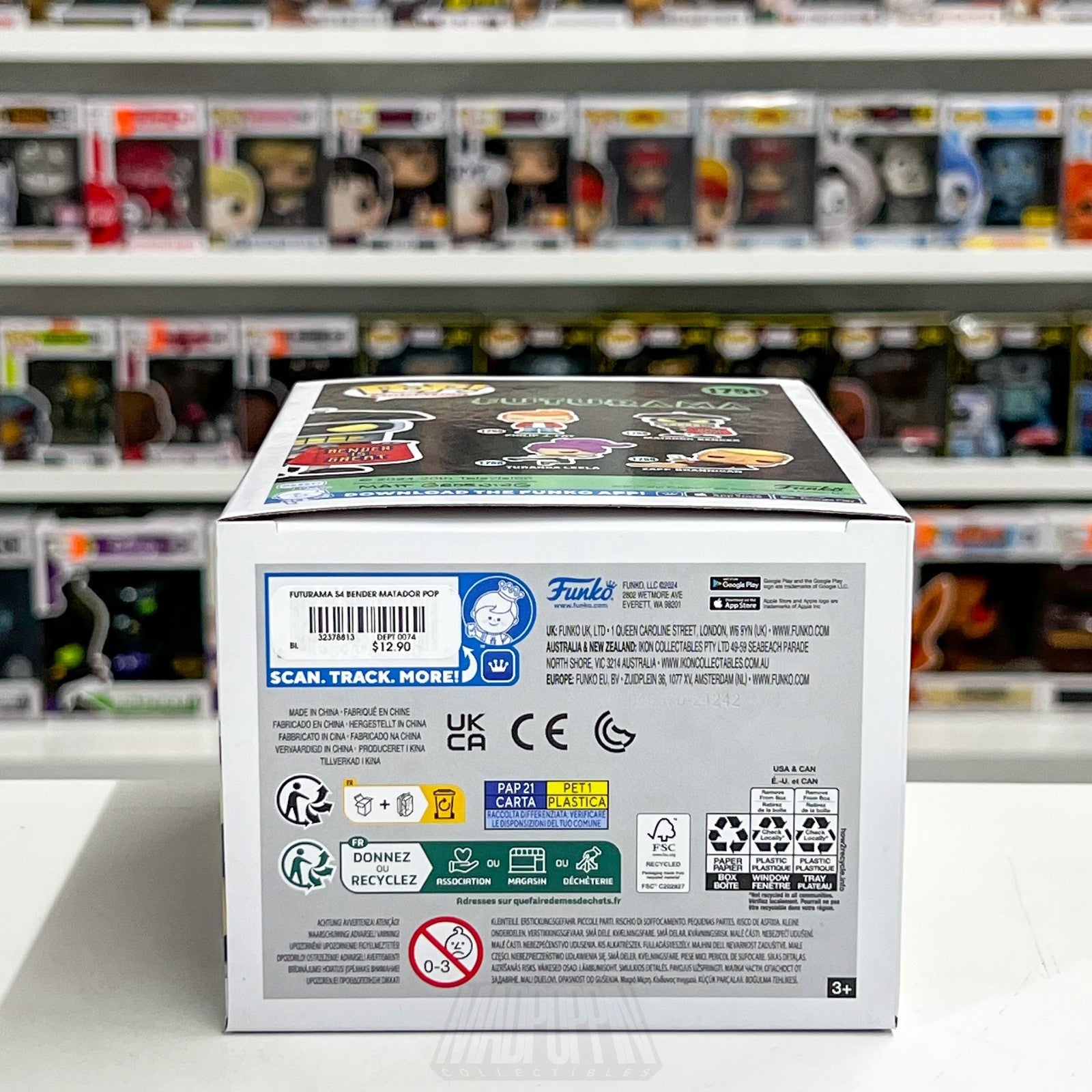Funko Pop Animation Futurama Matador Bender 1756 Robot Droid Sci-Fi Vinyl Figure7
