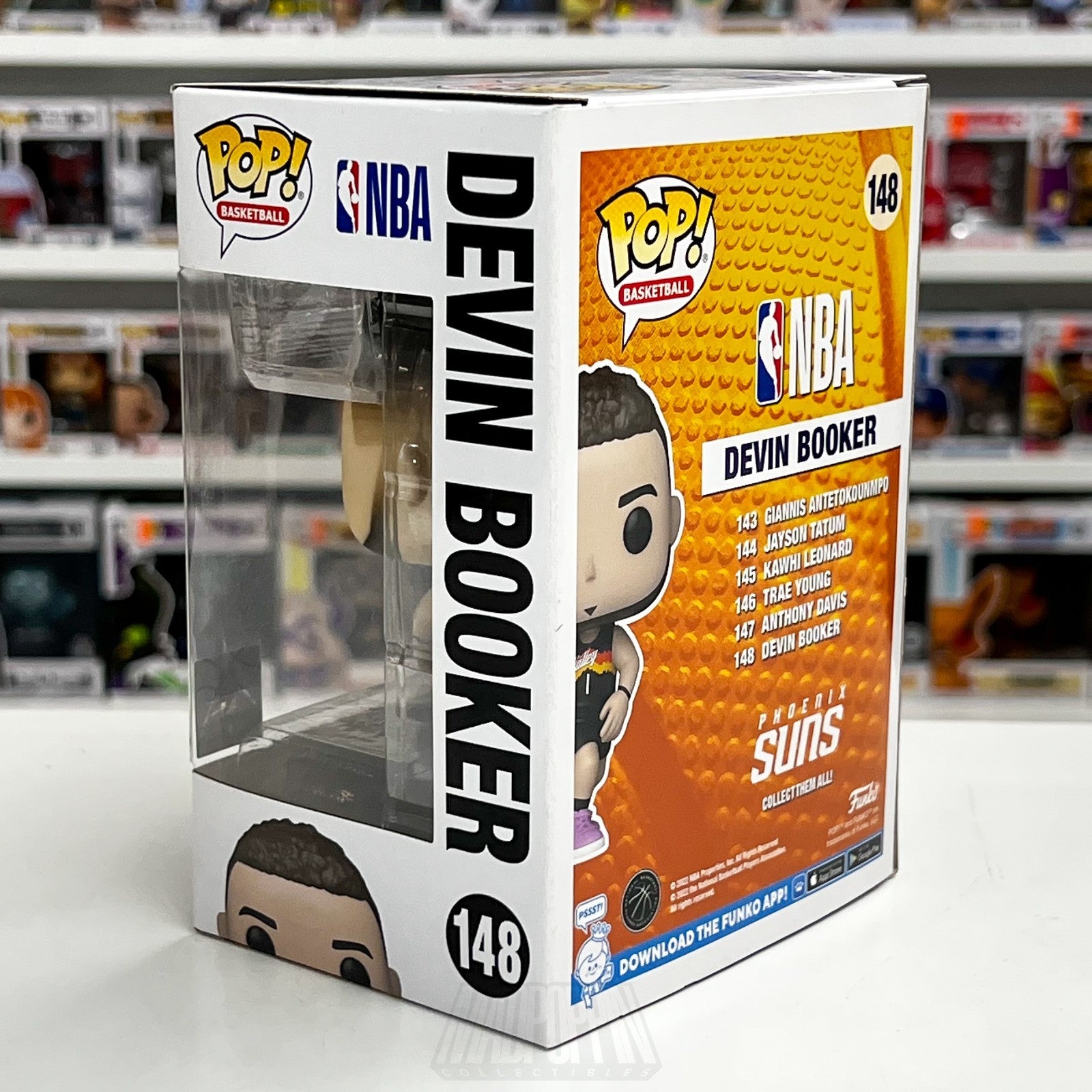 Funko Pop Basketball NBA Phoenix Suns Devin Booker 148 Star Guard Vinyl Figure2
