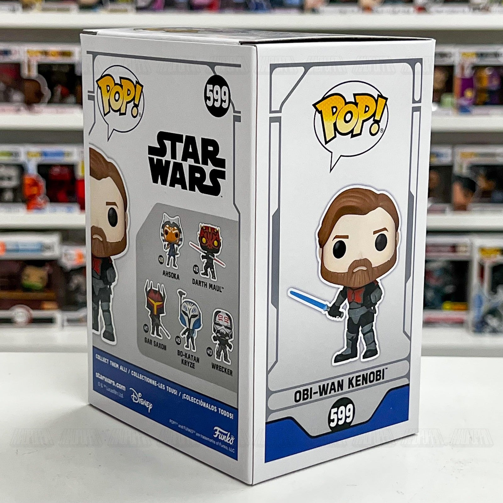 Funko Pop Star Wars Obi-Wan Kenobi #599 Entertainment Earth Exclusive Vinyl
