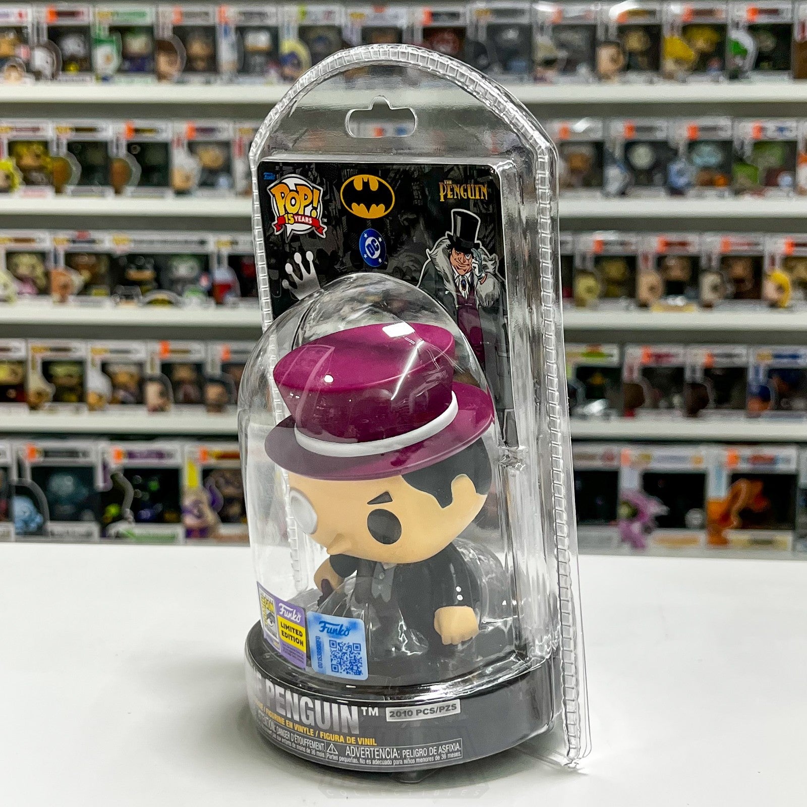 Funko Pop DC Heroes Penguin Clamshell SDCC 2025 Exclusive LE 2010 Pieces Batman