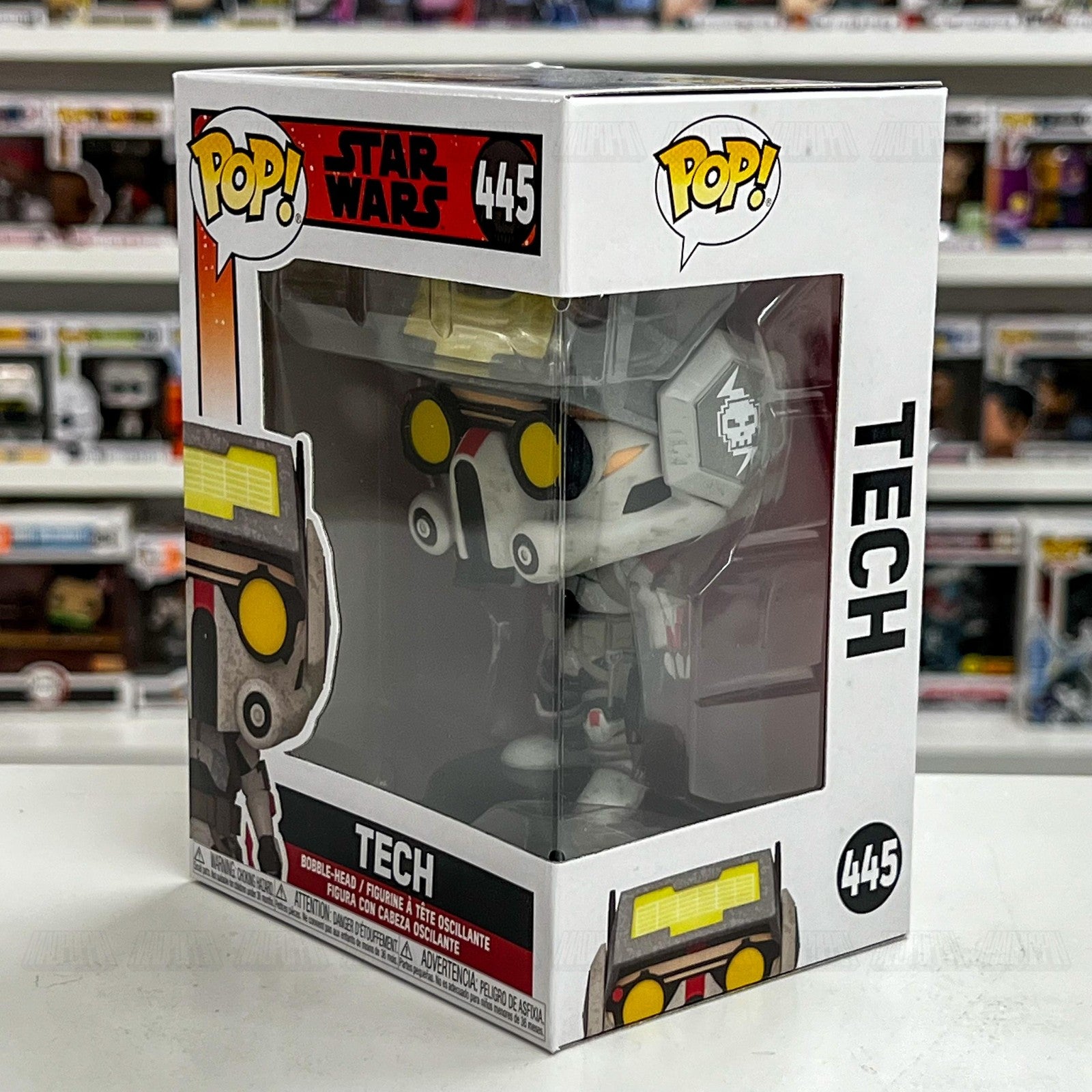 Funko Pop! Star Wars The Bad Batch Tech #445 Bobble-Head Vinyl Figure New In Box