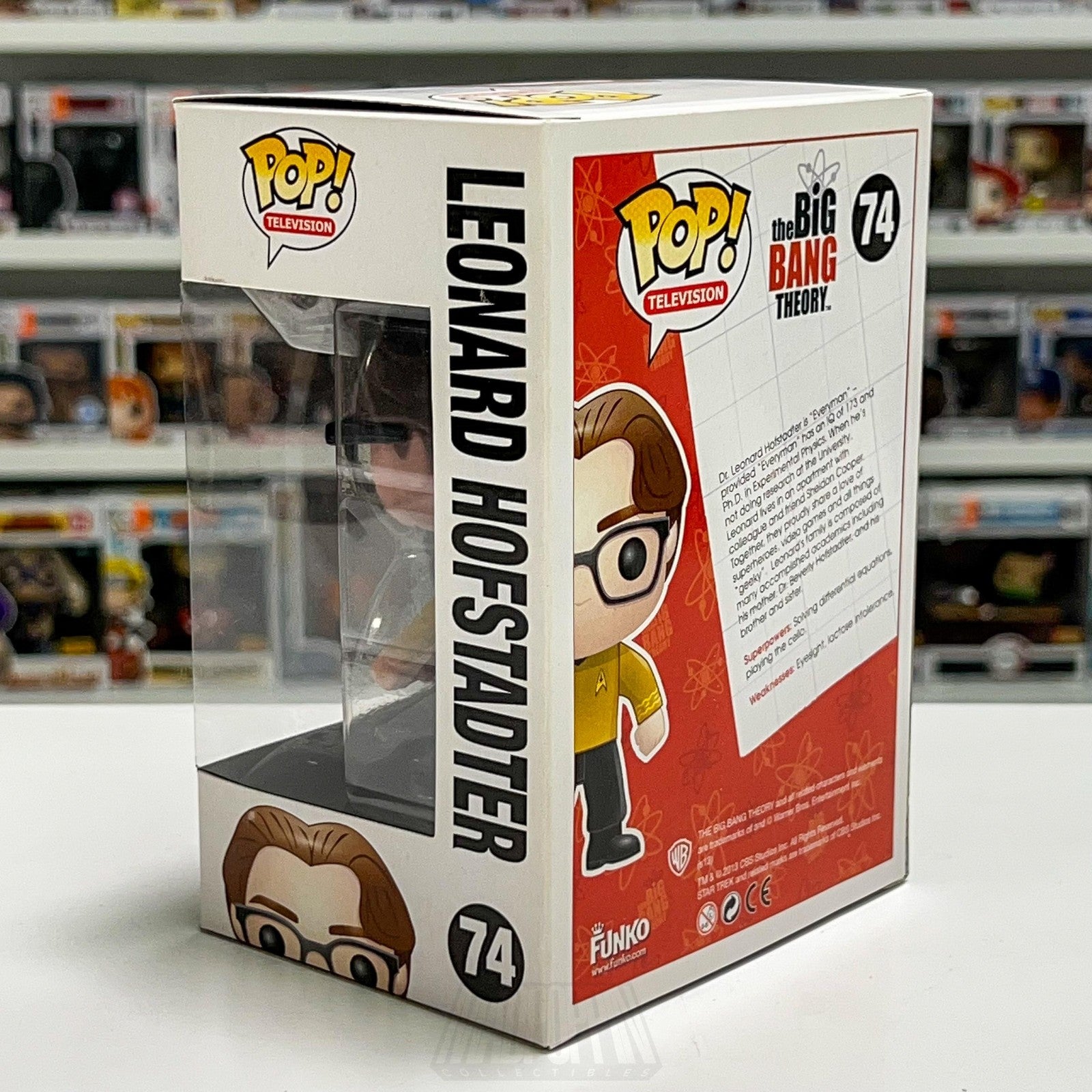 Funko Pop The Big Bang Theory TBBT Leonard Hofstadter 74 Star Trek TV Figure Toy