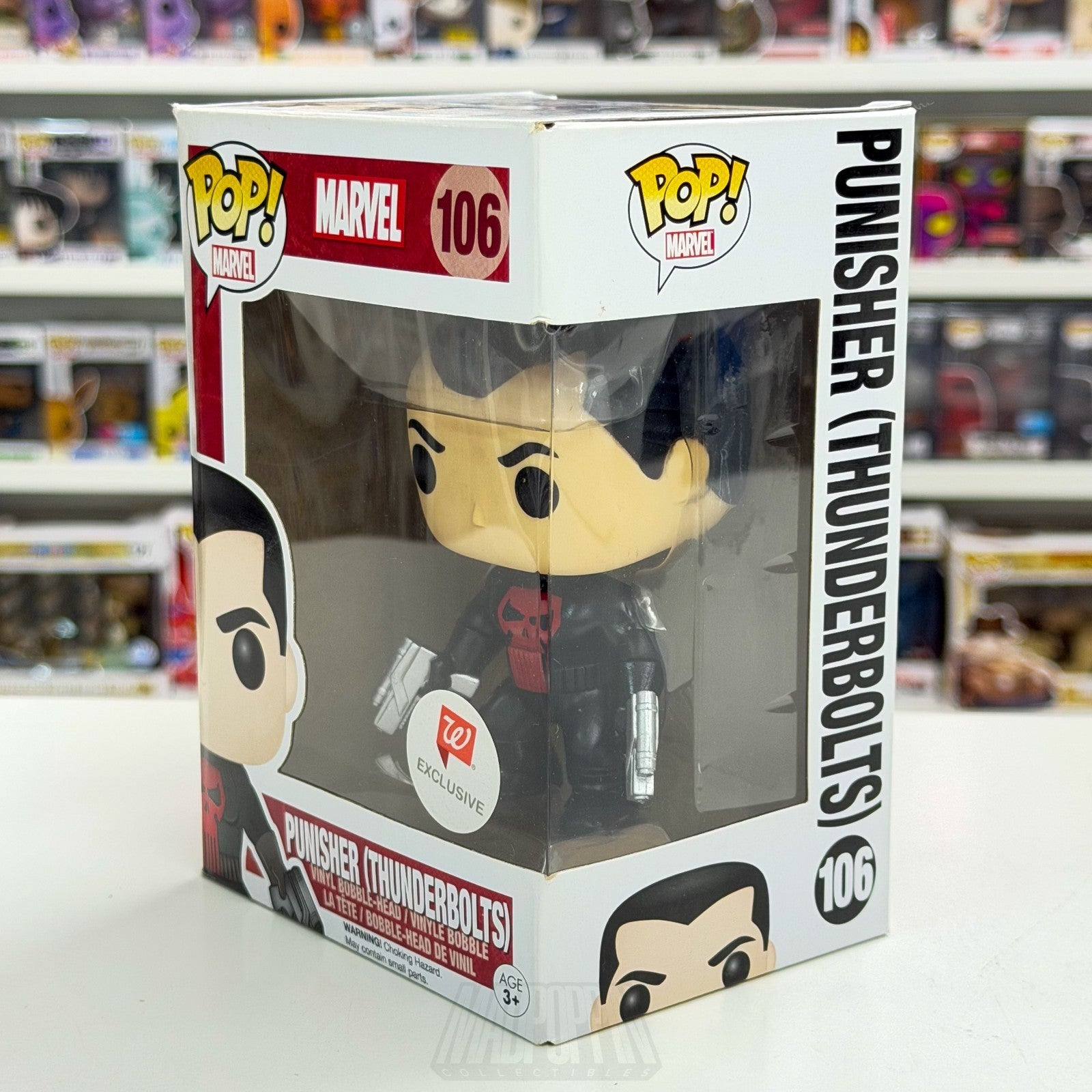 Funko Pop Marvel Punisher Thunderbolts Walgreens 106 Antihero Vigilante Figure1