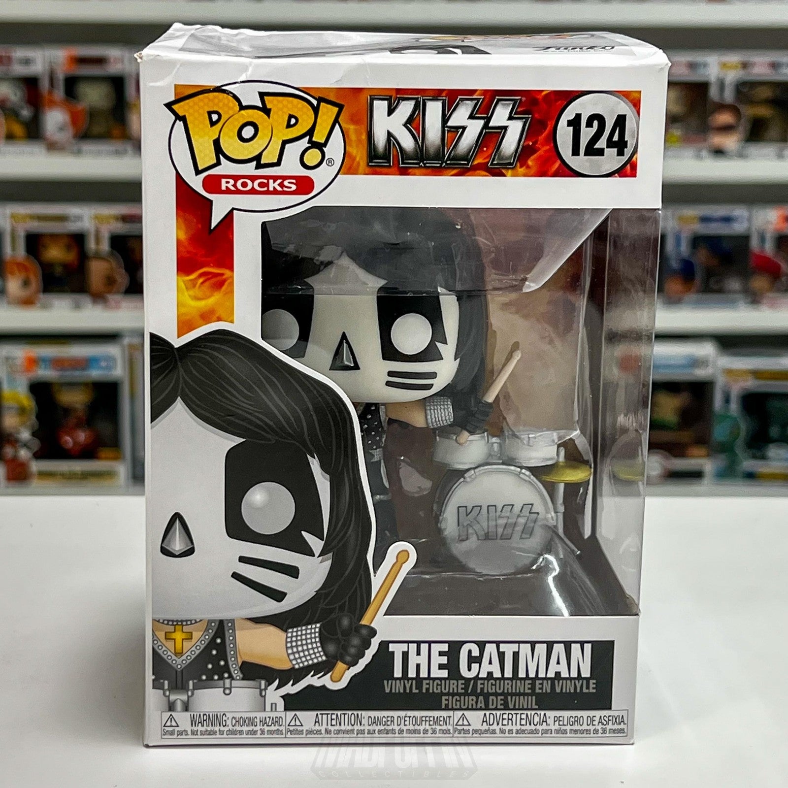 Funko Pop Rocks KISS The Catman 124 Vinyl Figure 2019 Hard Glam Music Metal Toy