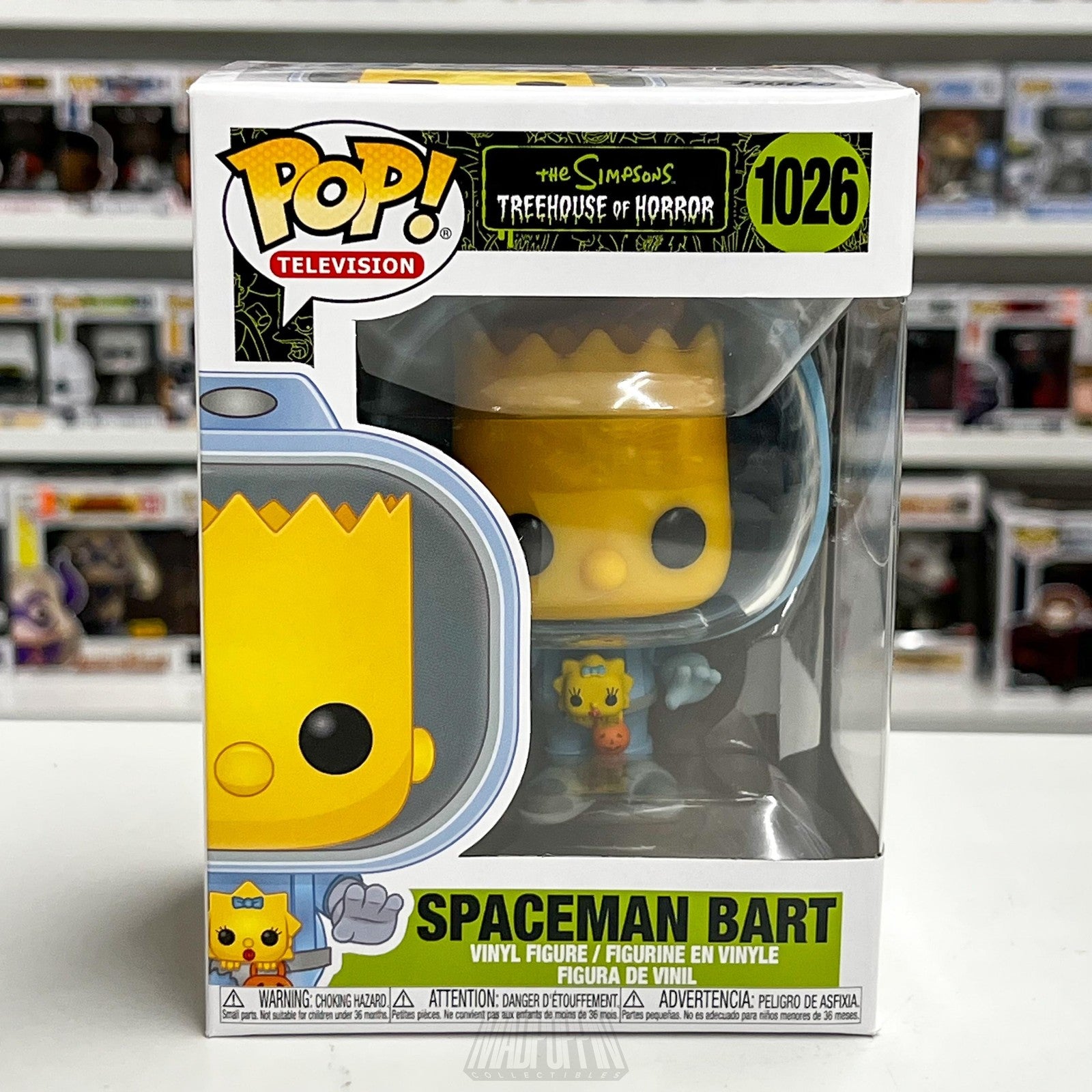 Funko Pop Spaceman Bart #1026 Simpsons Treehouse of Horror Vinyl Figure New 2020