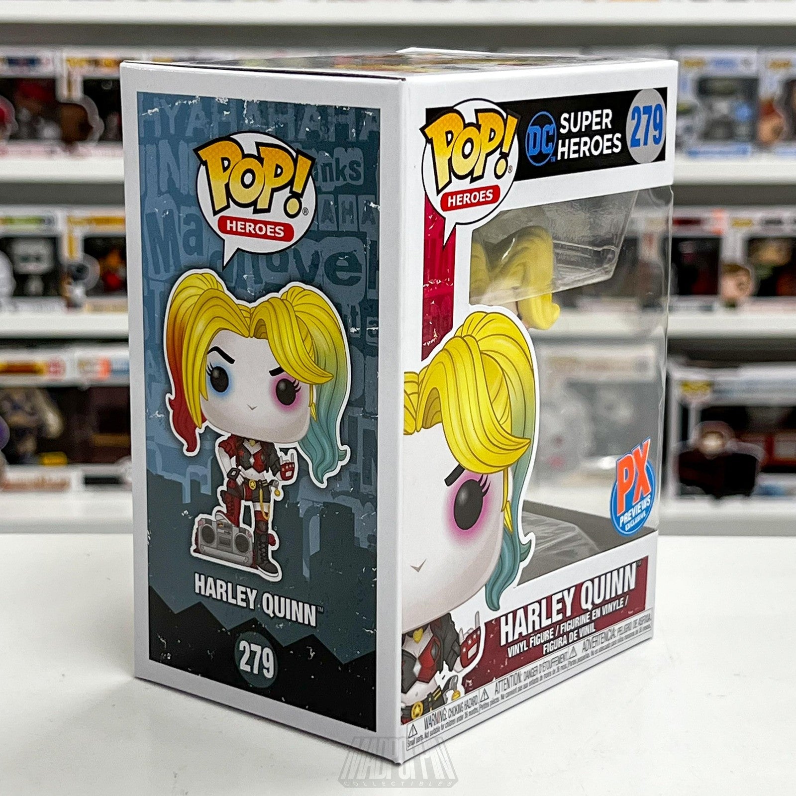 Funko Pop Harley Quinn PX Previews Exclusive DC Super Heroes 279 Vinyl Figure