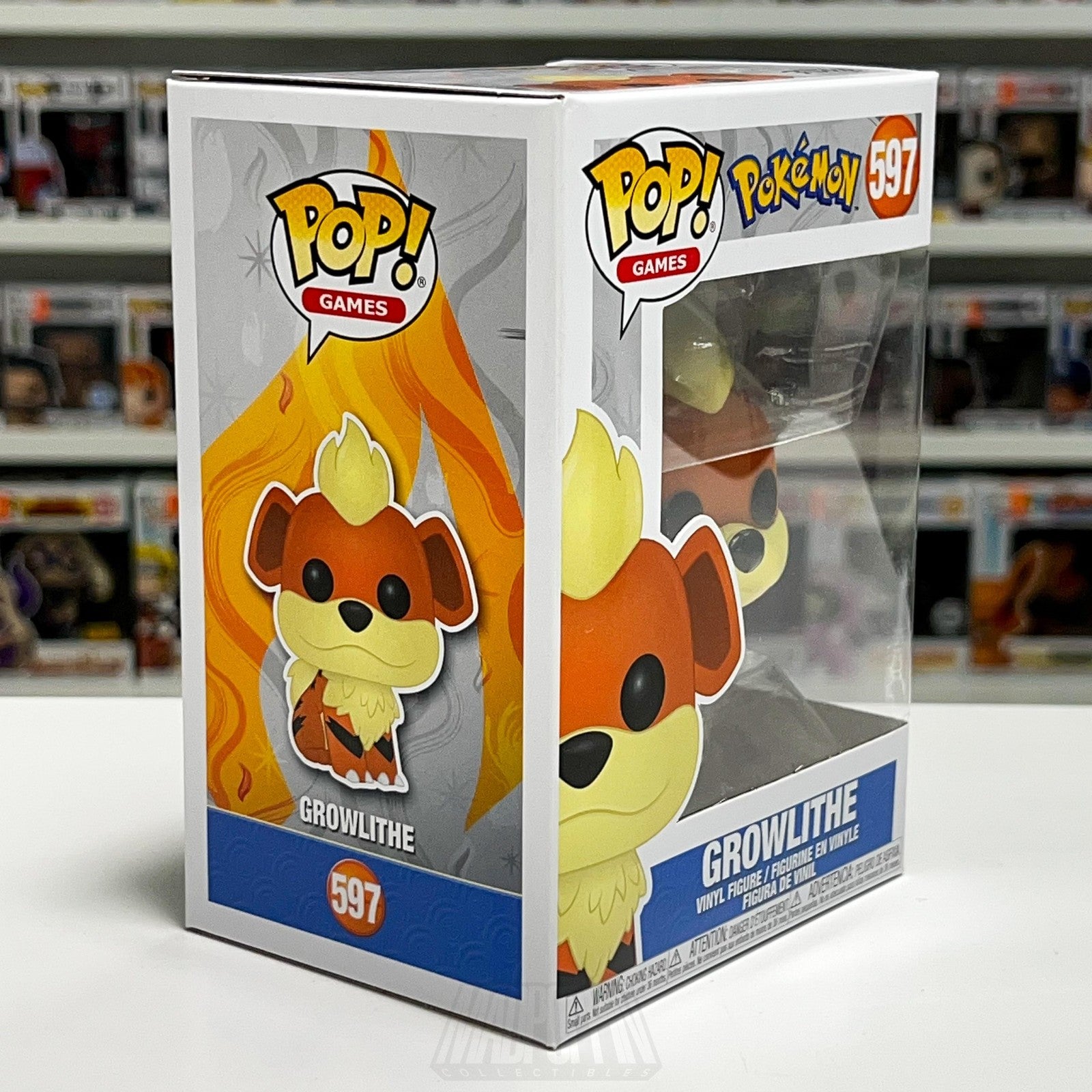 Funko Pop! Games Pokémon Growlithe #597 Vinyl Figure New in Box NIB Collectible