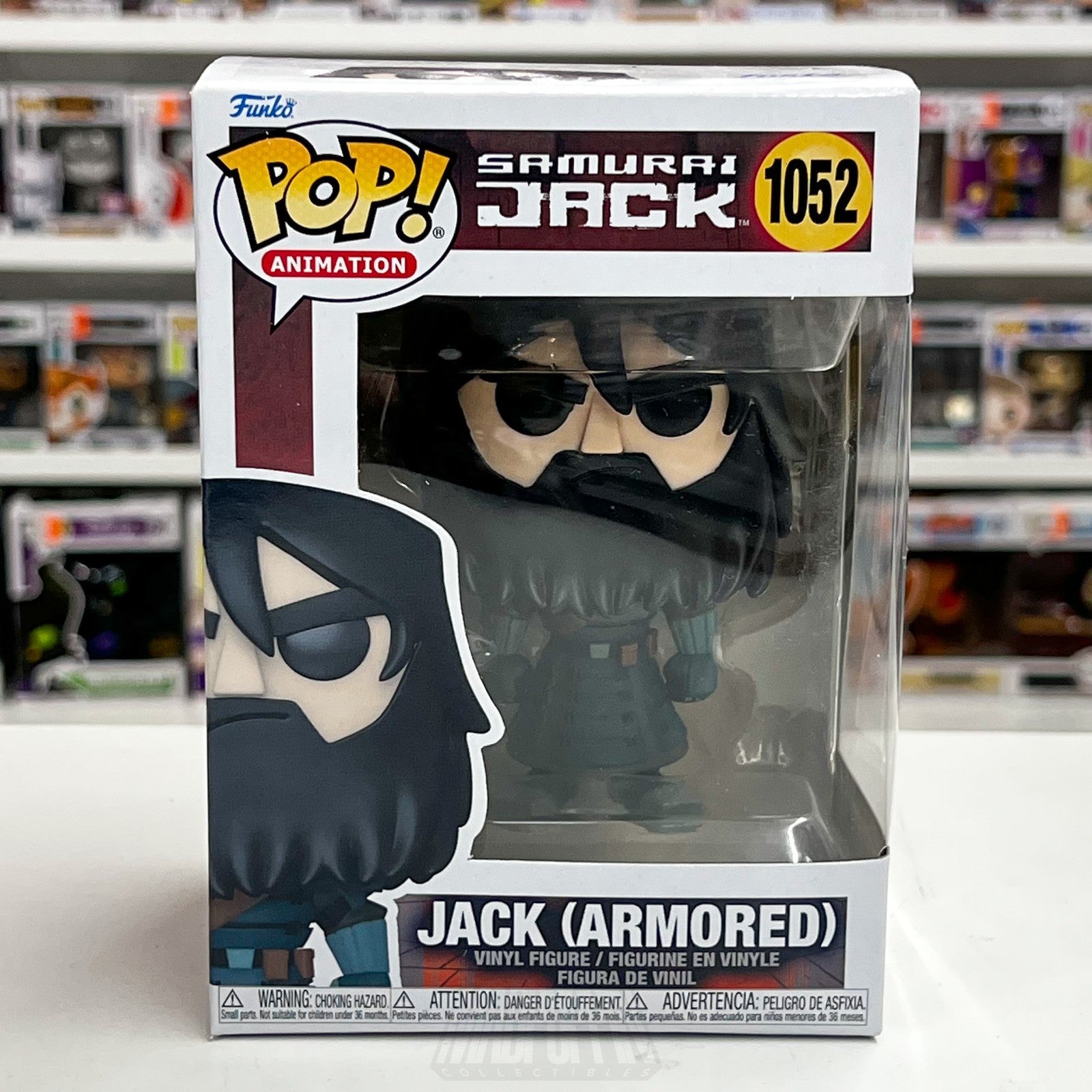 Funko Pop Animation Samurai Jack Armored 1052 Vinyl Figure Cartoon Network Toy0
