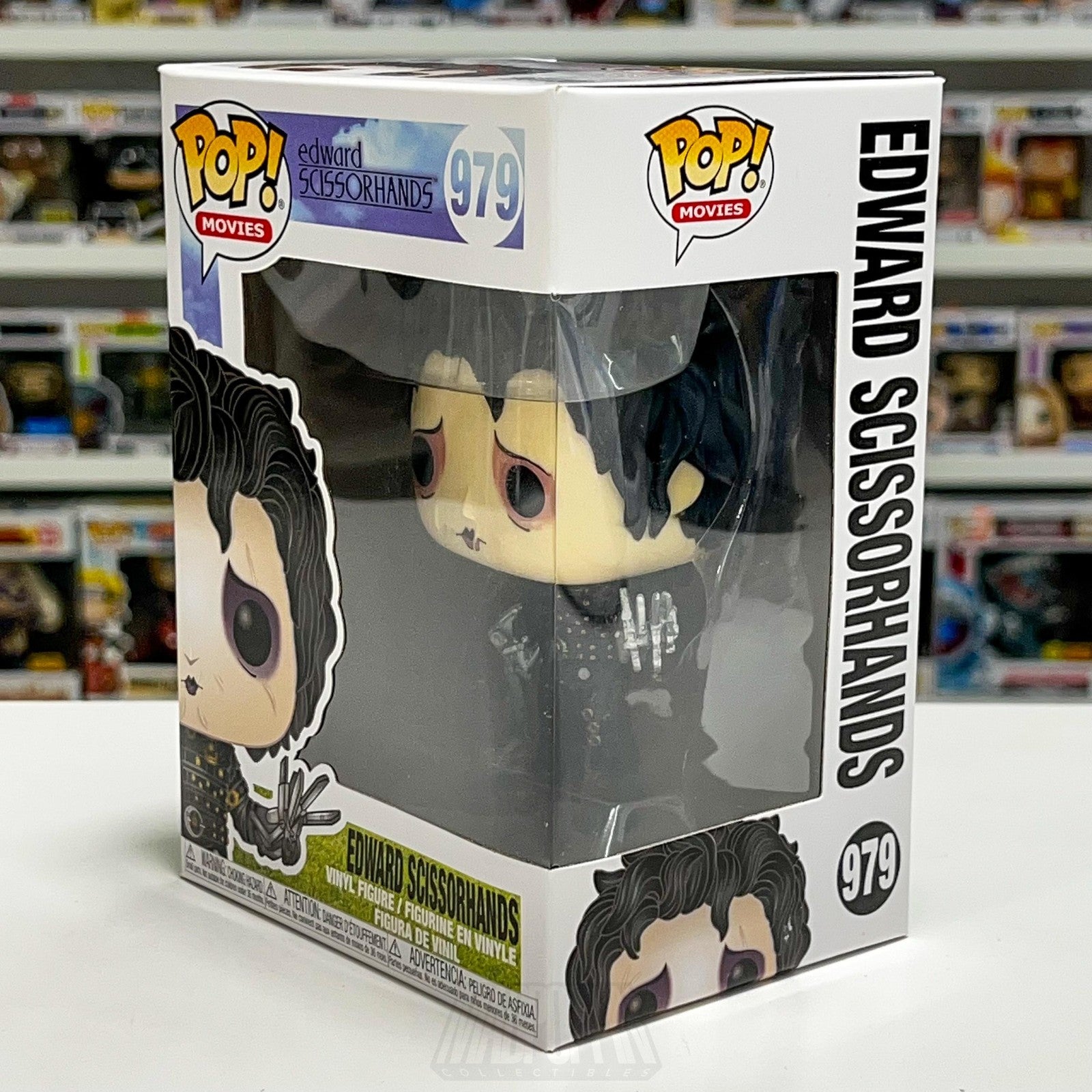 Funko Pop Movies Edward Scissorhands 979 Vinyl Figure Goth Fantasy Tim Burton