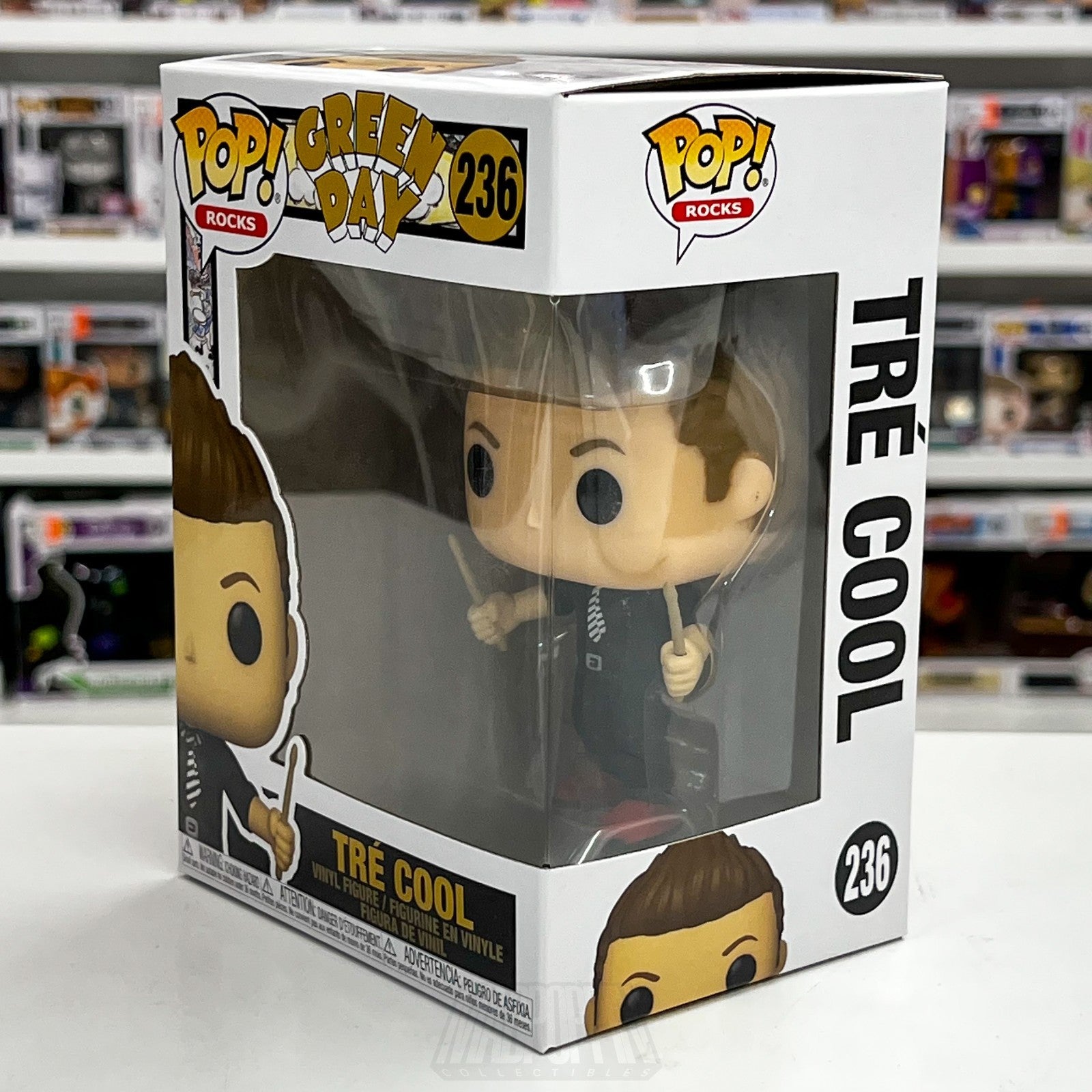 Funko Pop Rocks Green Day Tre Cool 236 American Music Punk Frank Edwin Wright1