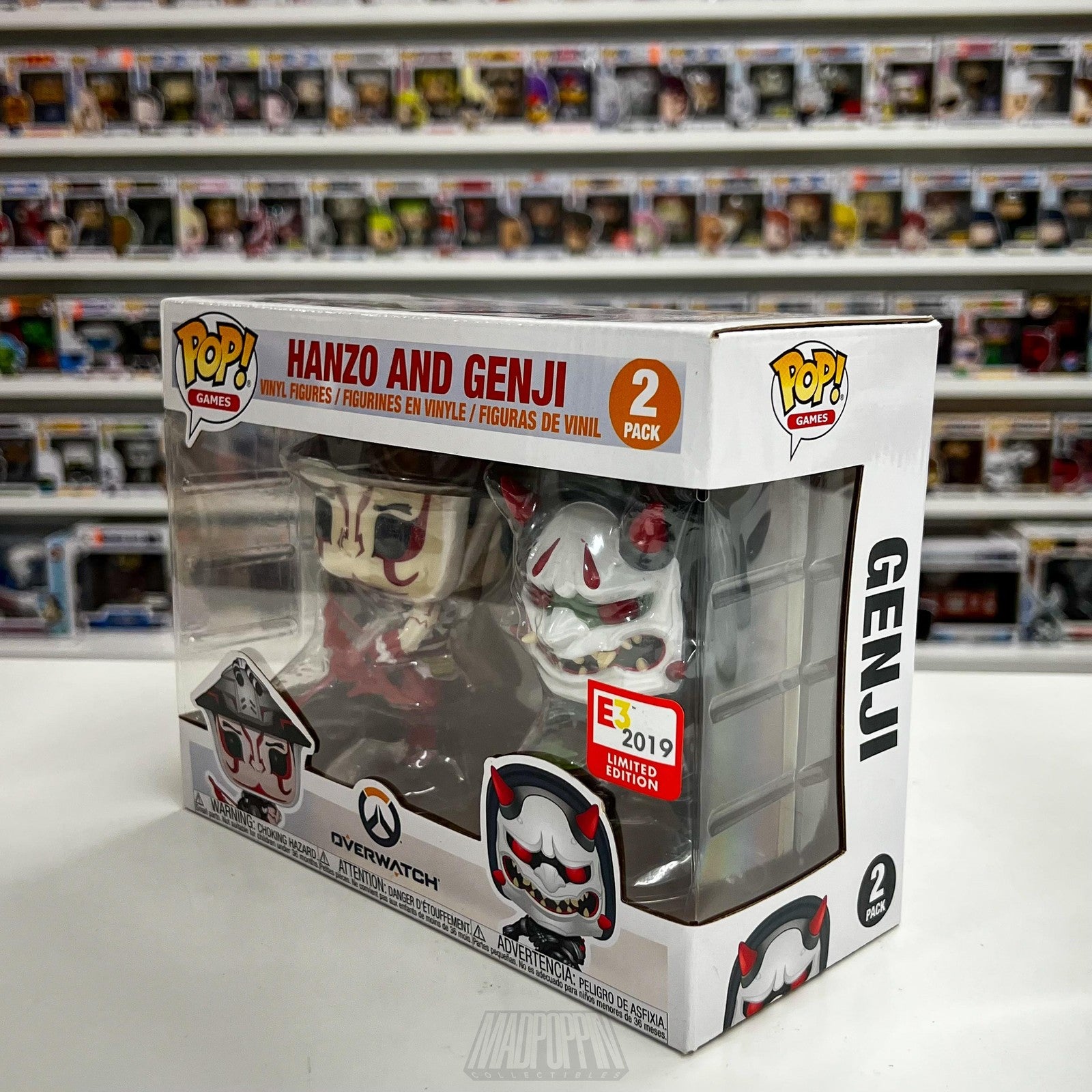 Funko Pop Overwatch Hanzo Genji E3 2019 Limited Edition 2 Pack Vinyl Figures