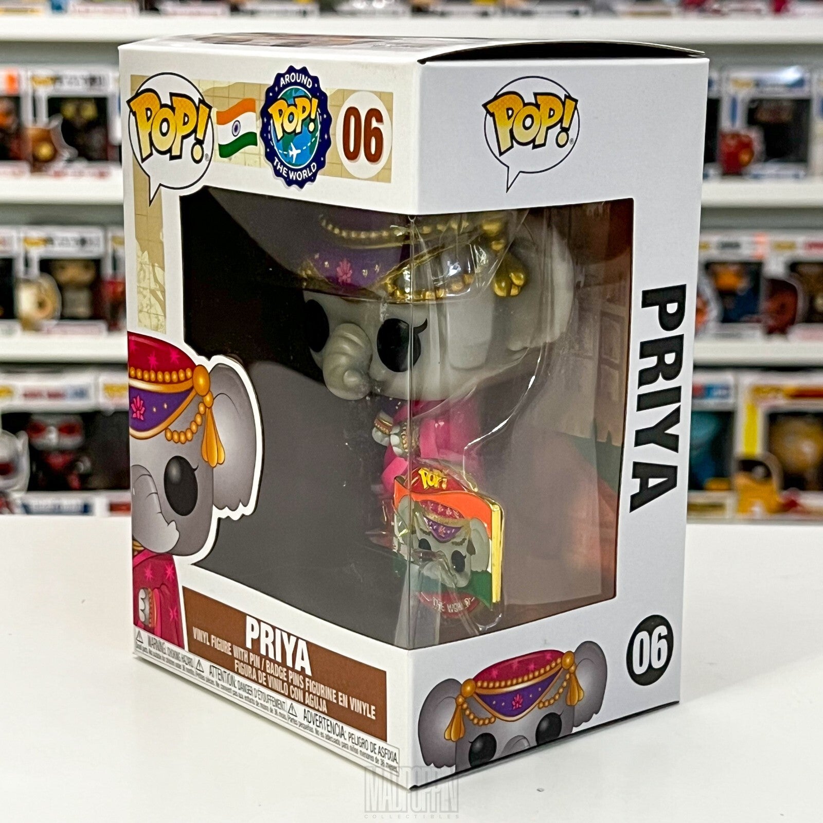Funko Pop Around the World India Priya The Elephant w/Enamel Pin Vaulted 06