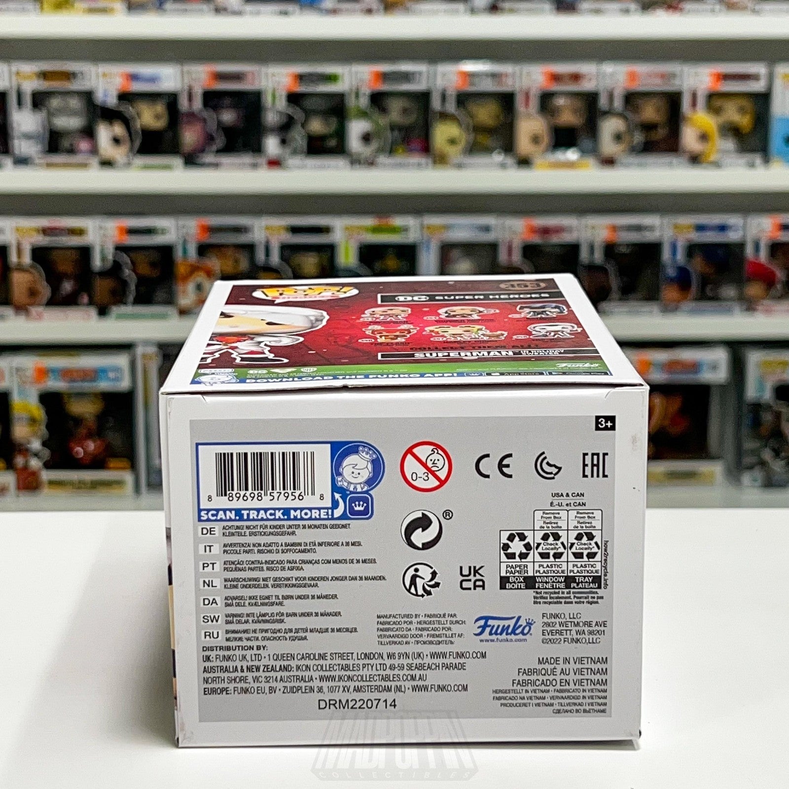 Funko Pop Heroes DC Superman In Holiday Sweater DIY #353 Vinyl Figure Exclusive