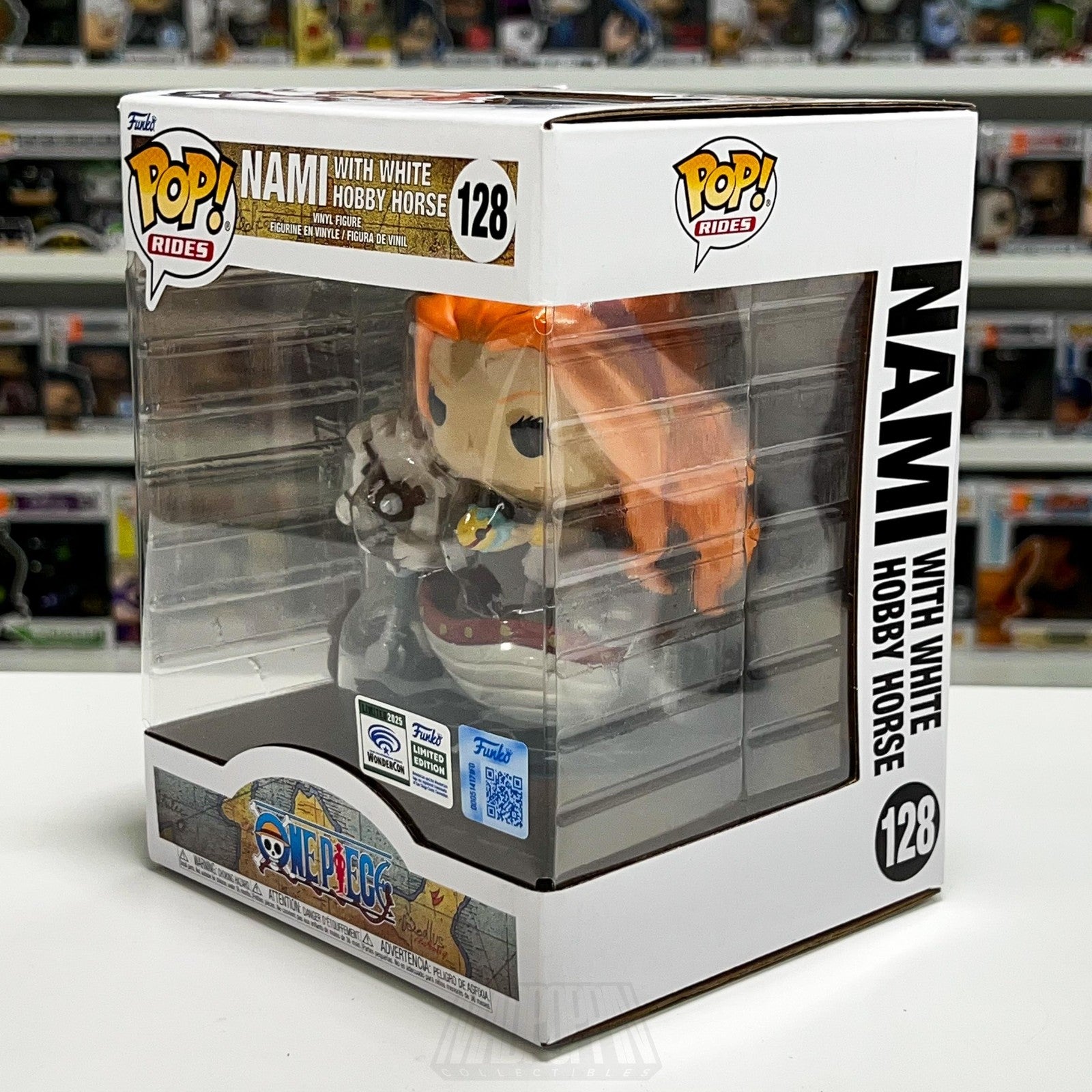 Funko Pop Rides 128 Nami White Hobby Horse One Piece Wondercon Limited Anime NIB