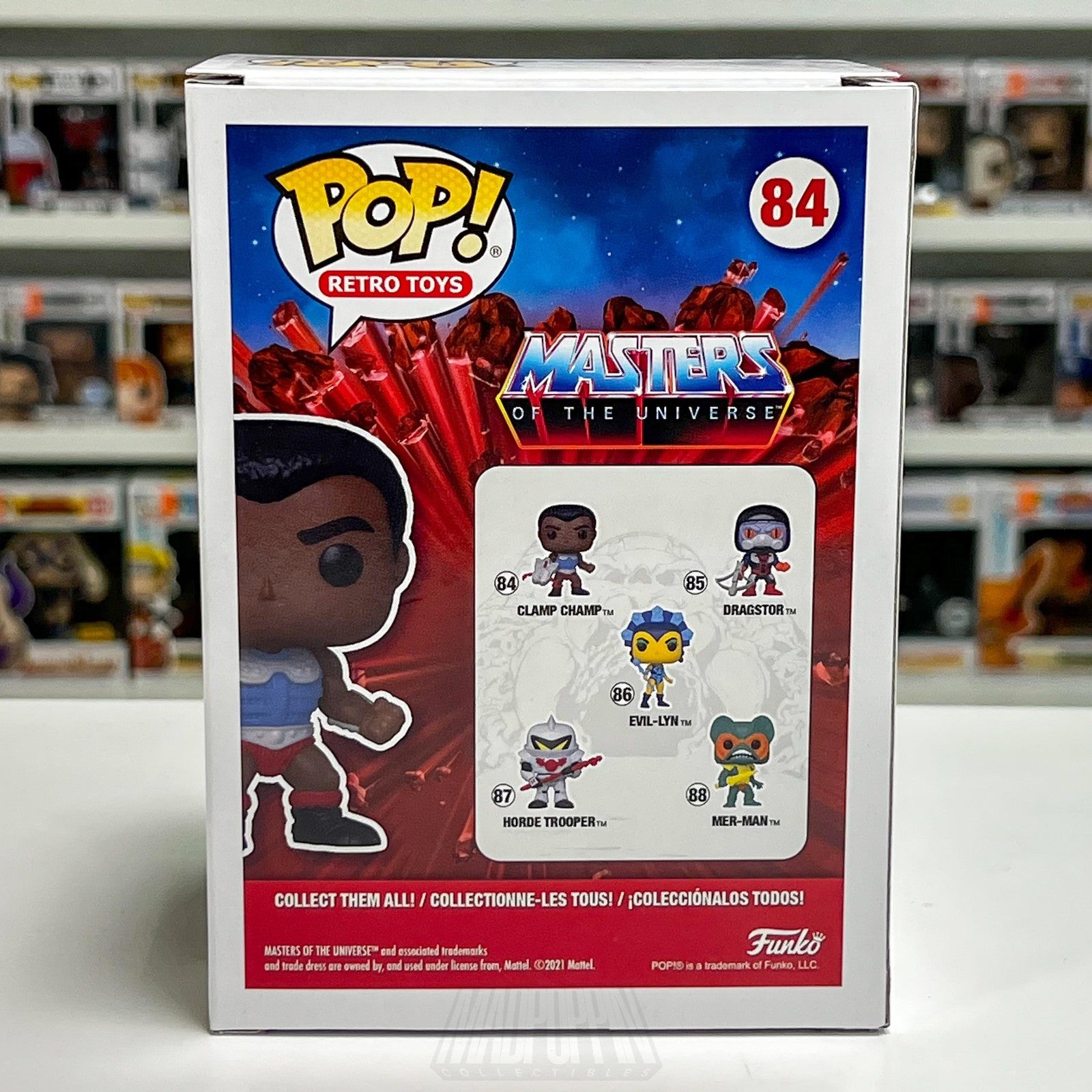 Funko Pop Retro Toys Masters of the Universe MOTU Clamp Champ 84 Vinyl Figure