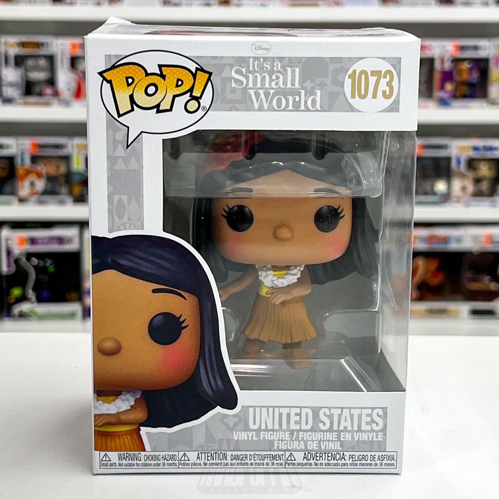 Funko Pop Disney It's A Small World United States 1073 Fantasyland Ride Hawaii0
