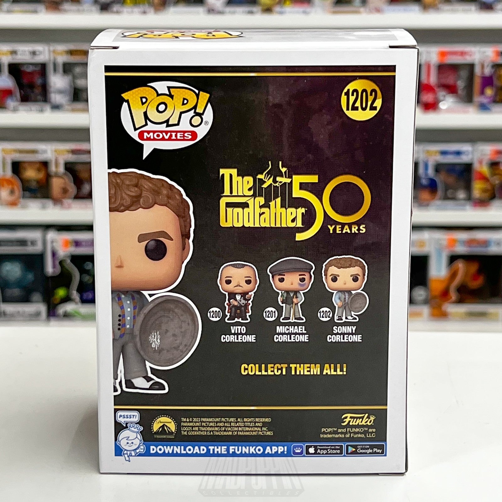 Funko Pop Movies Godfather 50 Years Sonny Corleone 1202 w/Trash Can Lid Vinyl3