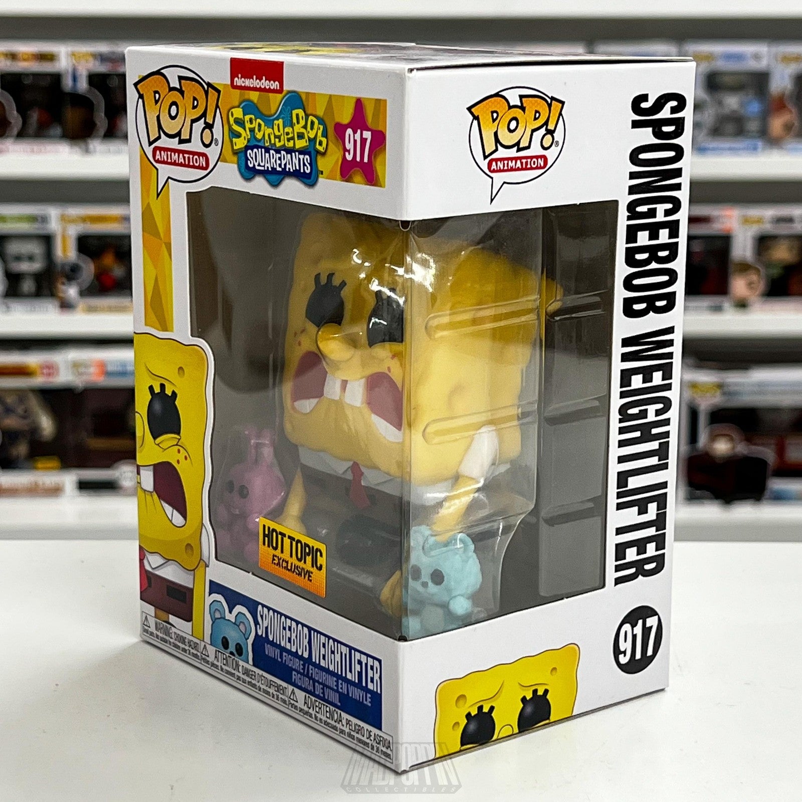 Funko Pop Animation Spongebob Weightlifter 917 Hot Topic Exclusive New in Box