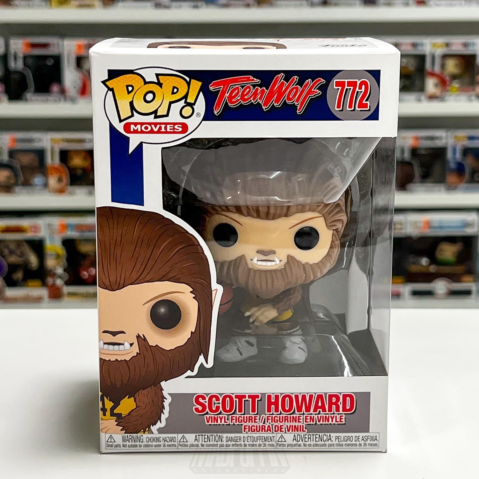 Funko Pop! Movies Teen Wolf Scott Howard 772 Vinyl Figure In Box Basketball Toy