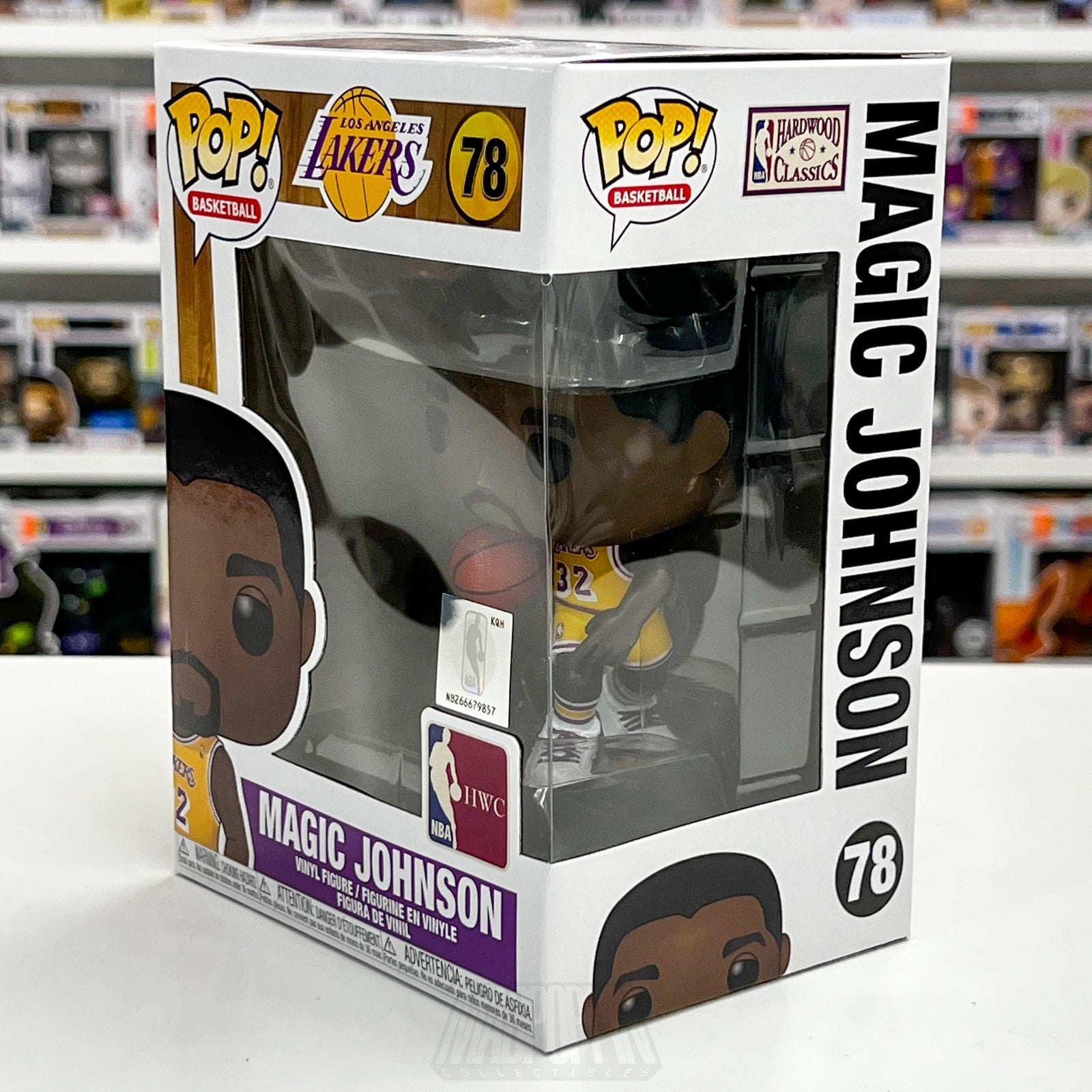 Funko Pop Los Angeles Lakers Magic Johnson Vinyl Figure #78 NBA Basketball HWC1