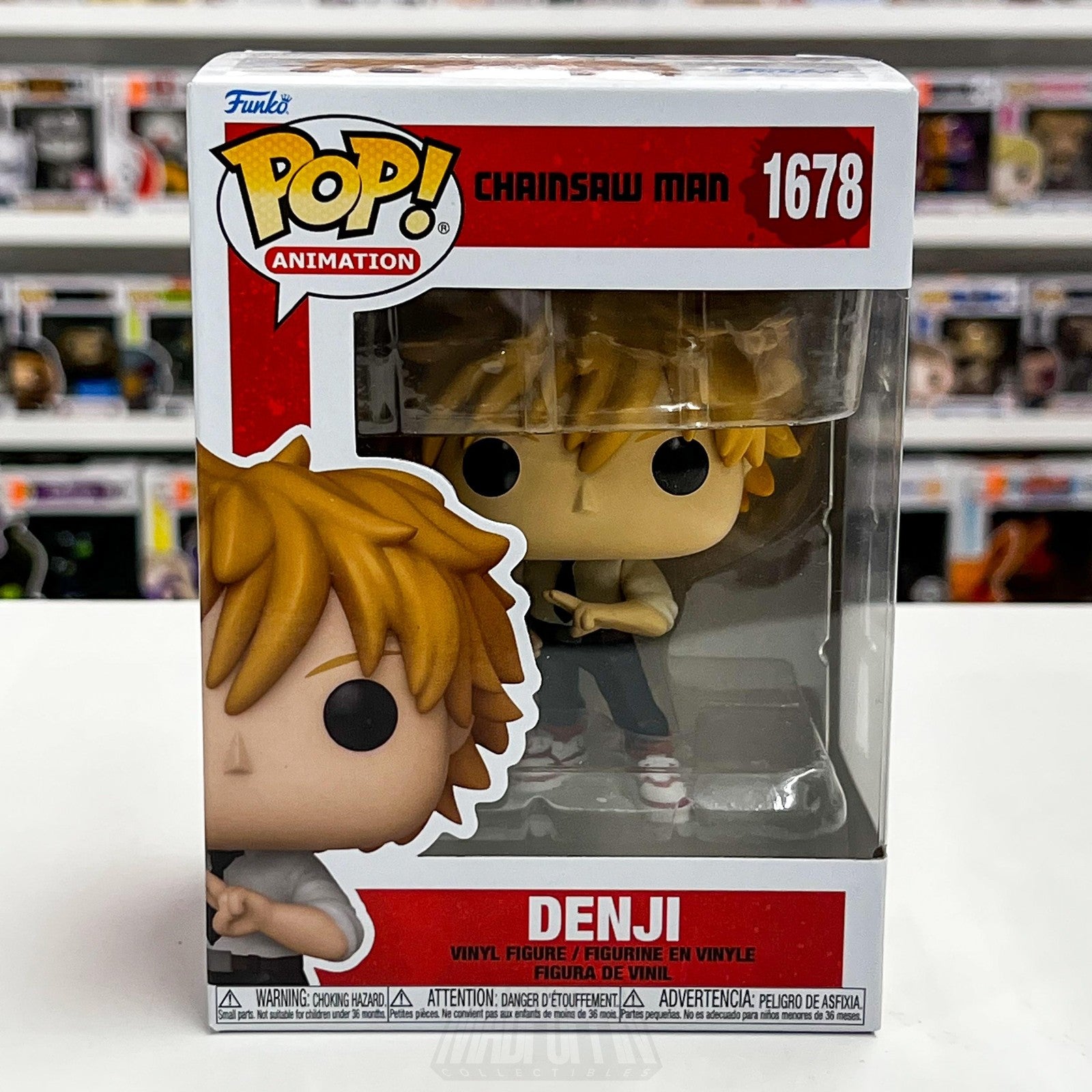 Funko Pop Animation Chainsaw Man Denji 1678 Vinyl Figure With Box Collectible0