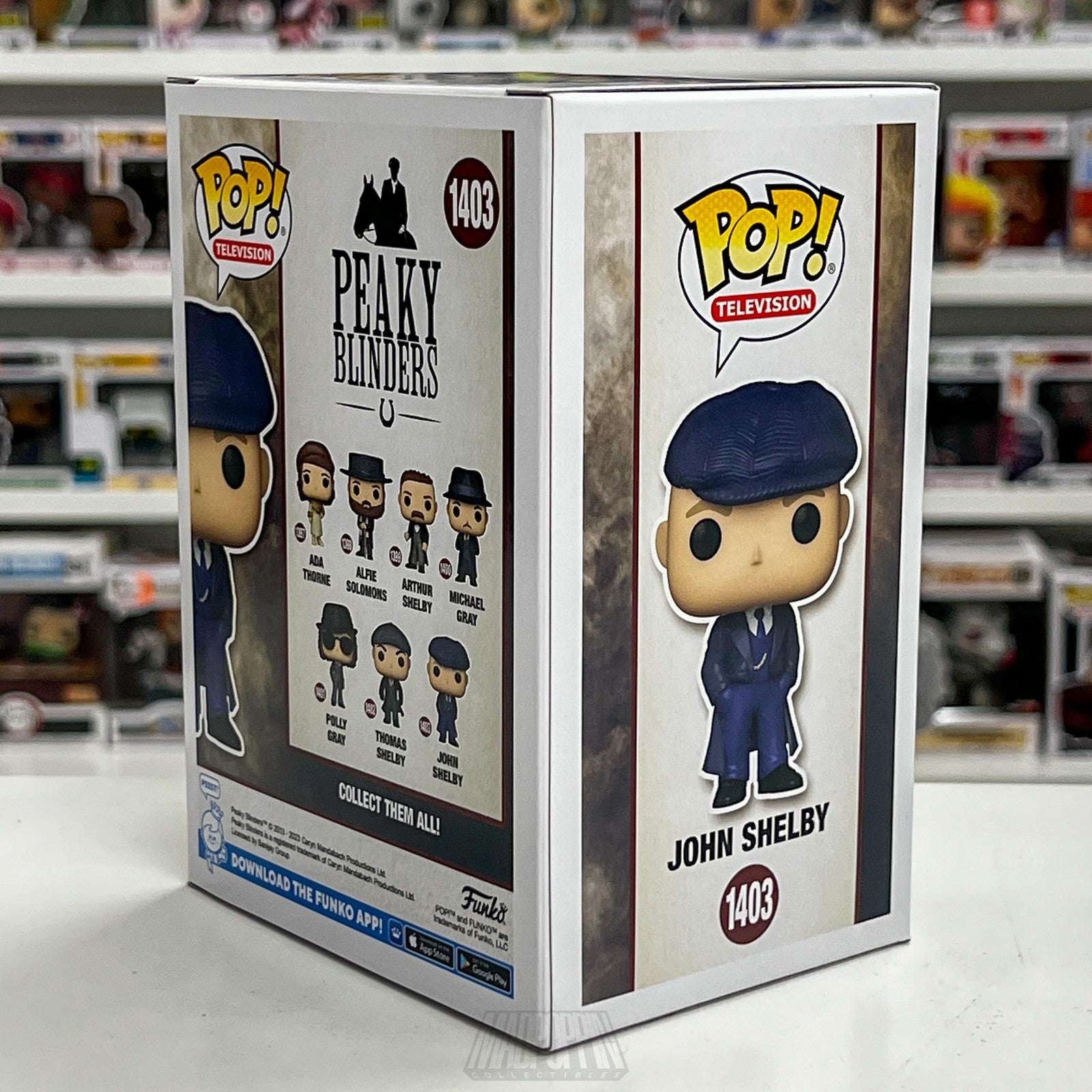 Funko Pop TV Peaky Blinders John Shelby 1403 Vinyl Figure Collectible New in Box