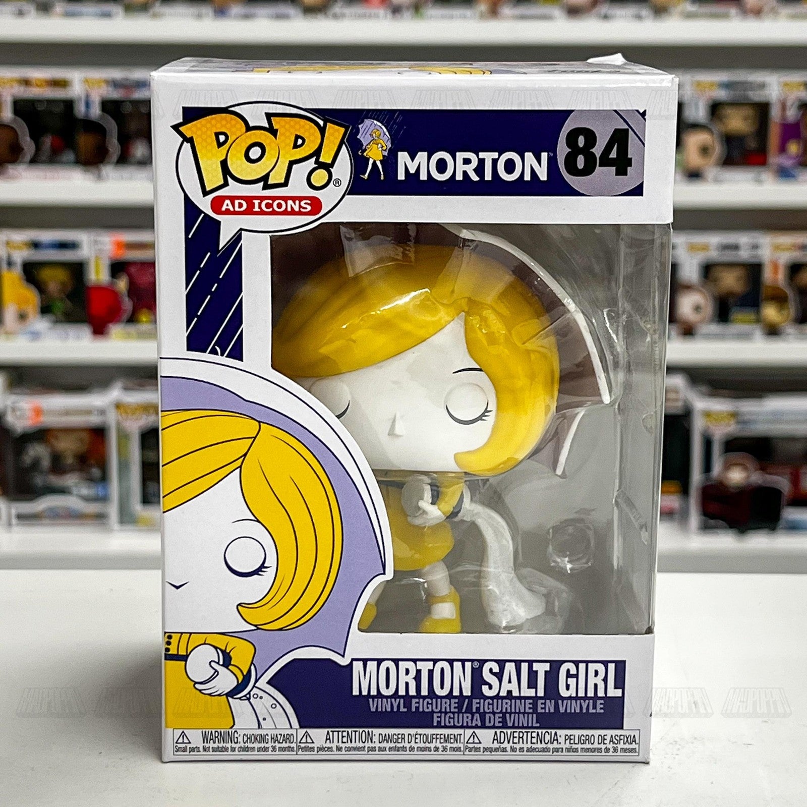 Funko Pop Ad Icons Morton Salt Girl Vinyl Figure #84 New In Box Collectible Toy