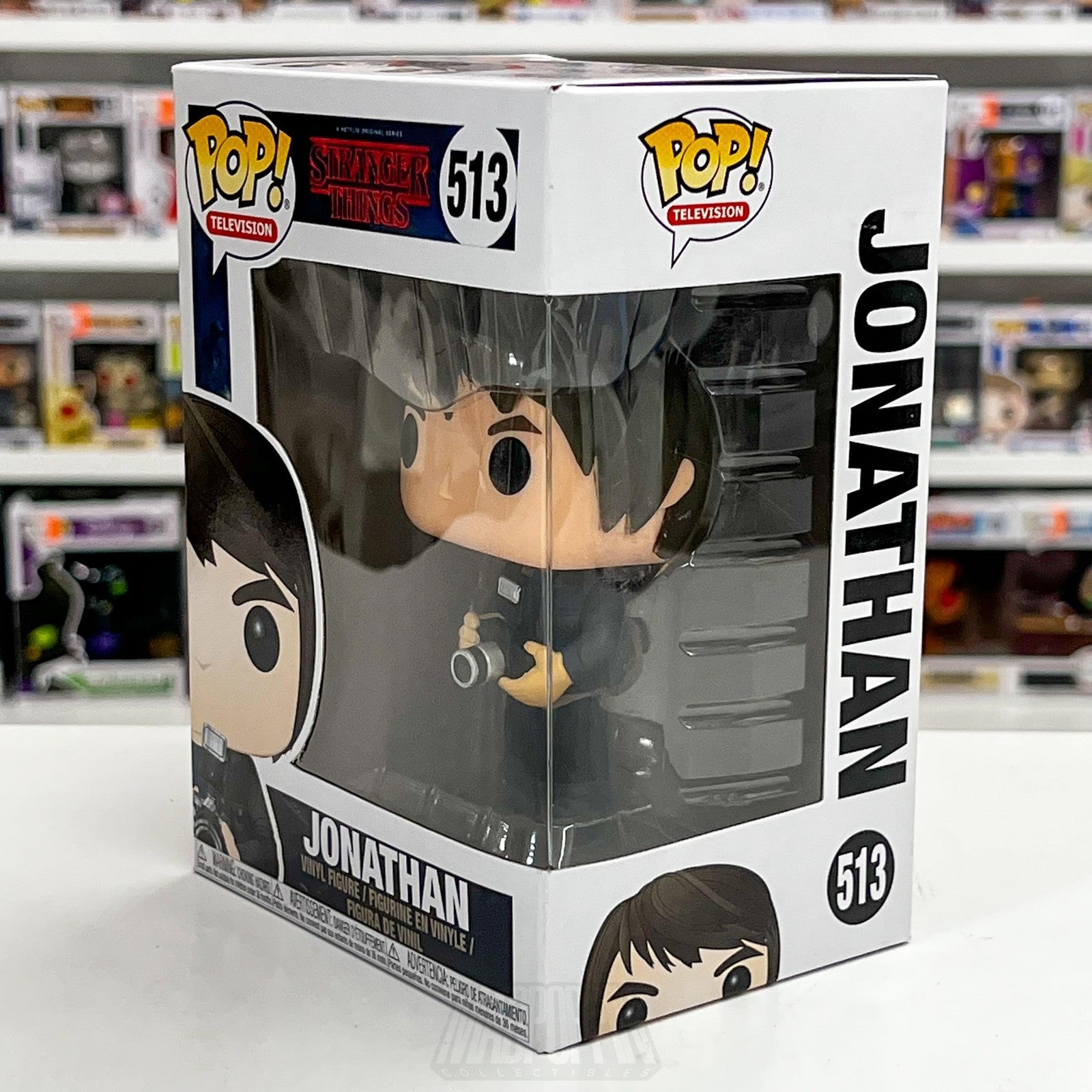 Funko Pop Television Stranger Things Jonathan Byers w/Camera 513 Figure Horror1