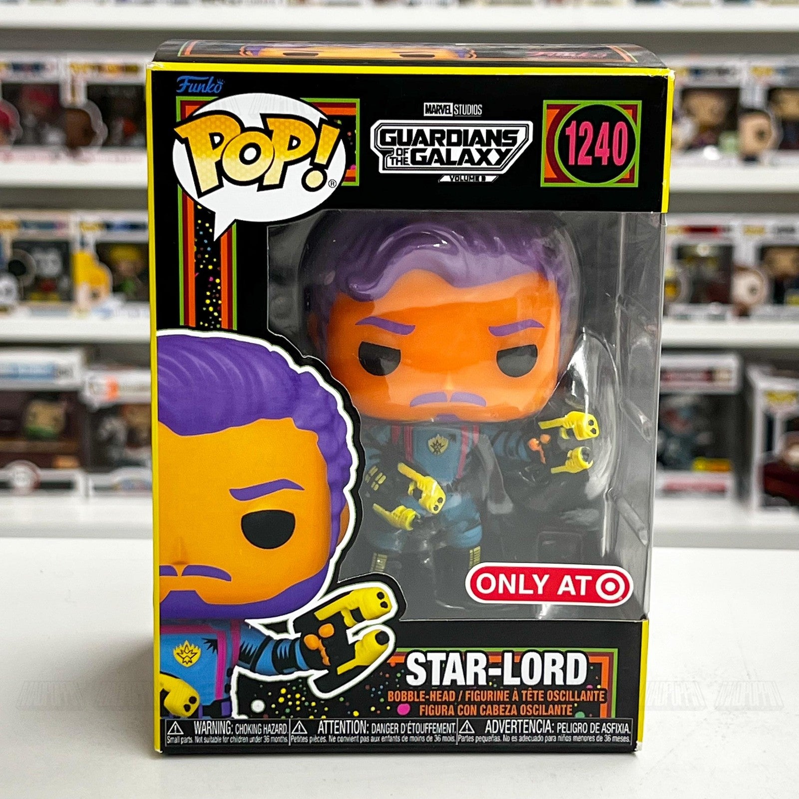 Funko Pop Marvel GOTG Vol. 3 Star-Lord #1240 Target Exclusive Bobblehead Figure