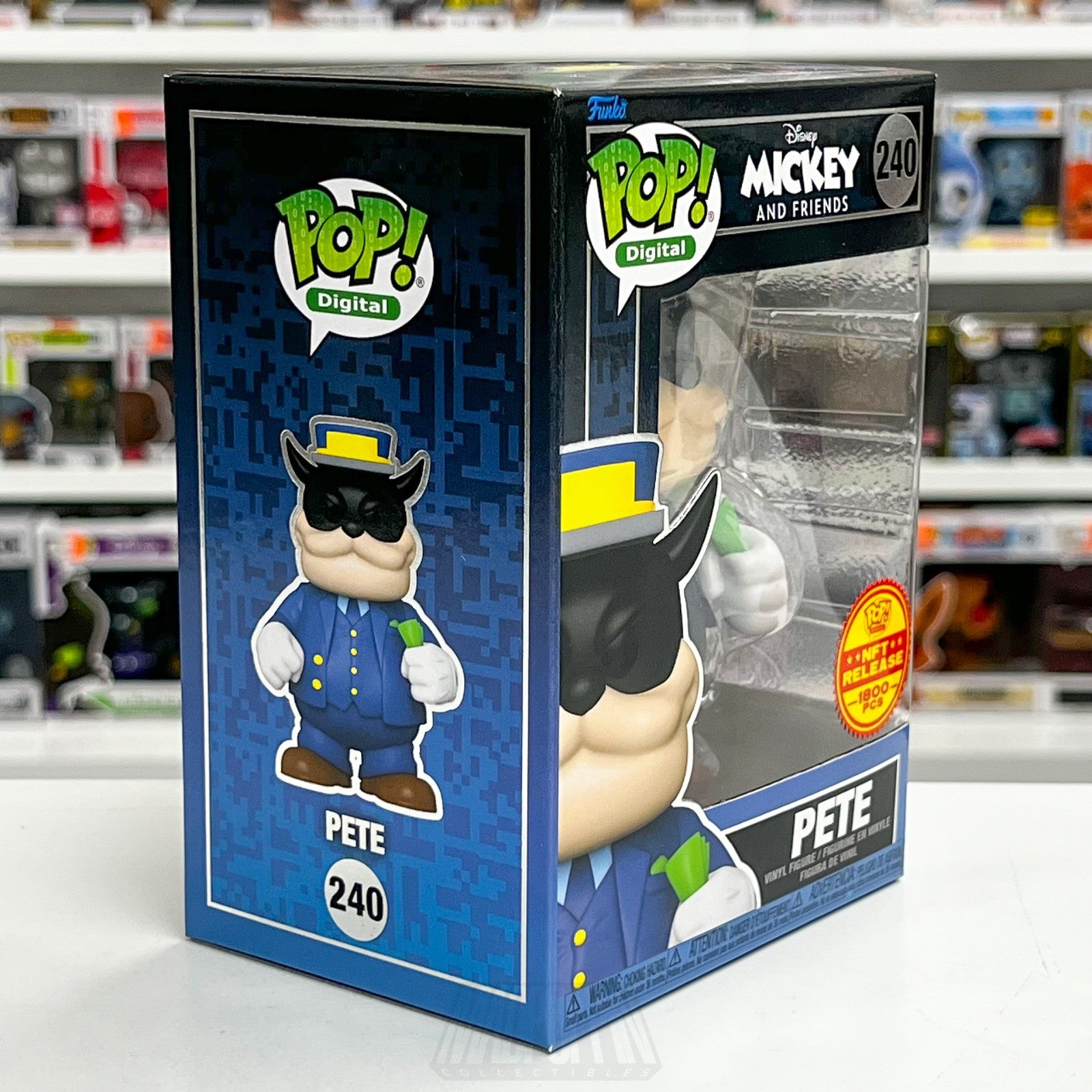 Funko Pop Digital Release Disney Mickey & Friends Pete 240 Peg Leg Vinyl Figure5
