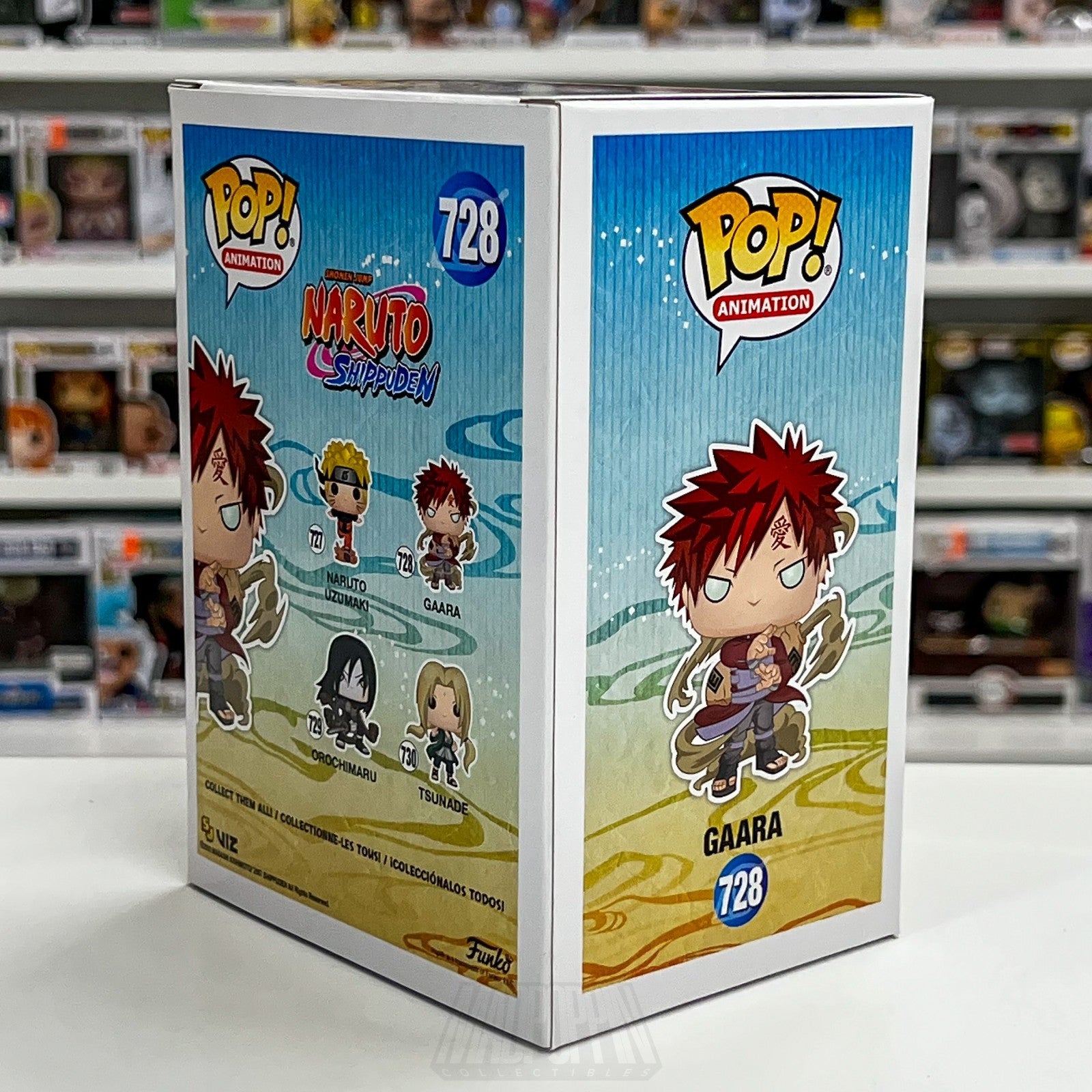 Funko Pop Anime Naruto Shippuden Gaara Metallic Special Edition 728 Vinyl Figure4